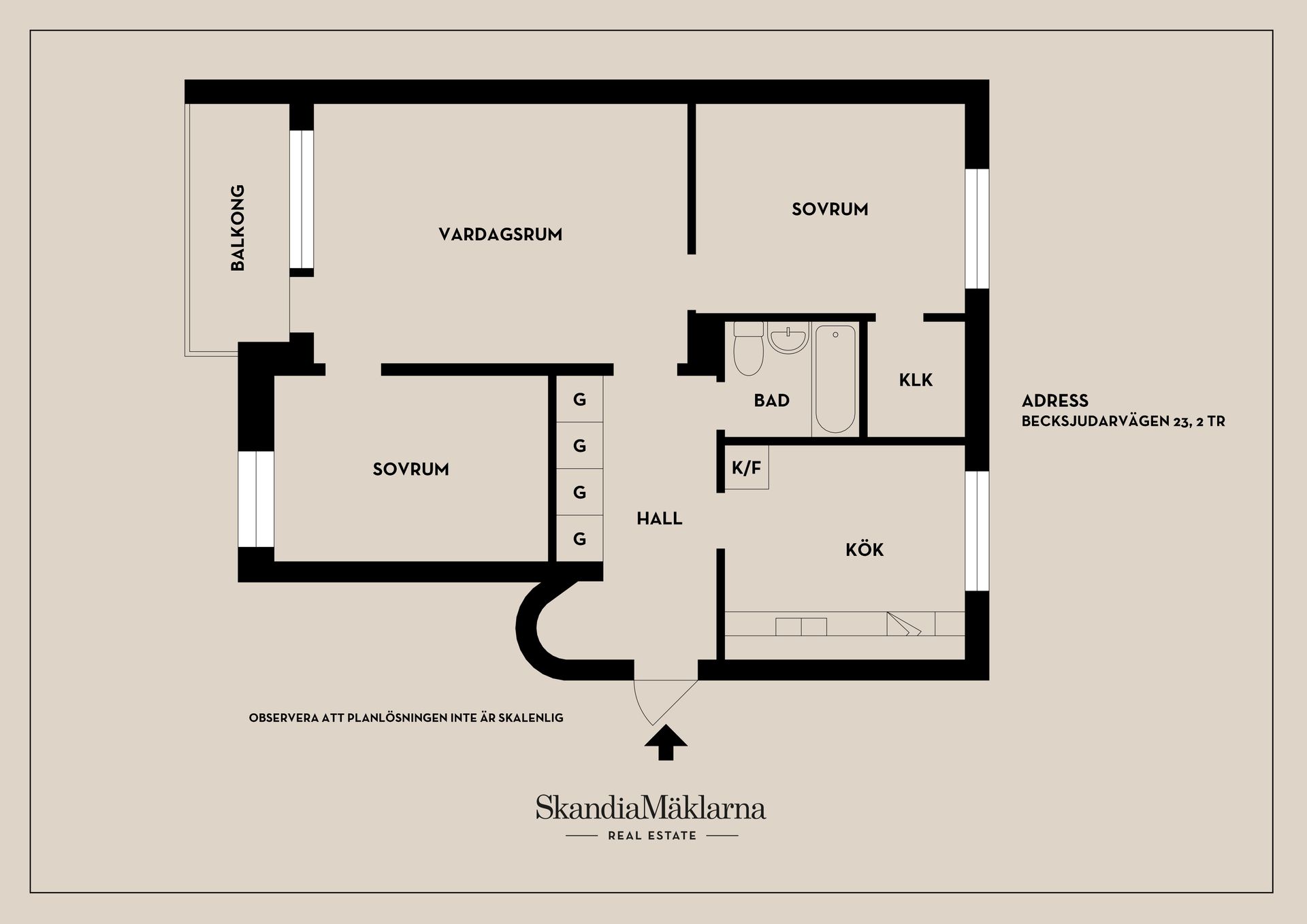 Bostadsrätt, Becksjudarvägen 23, Finntorp, Nacka