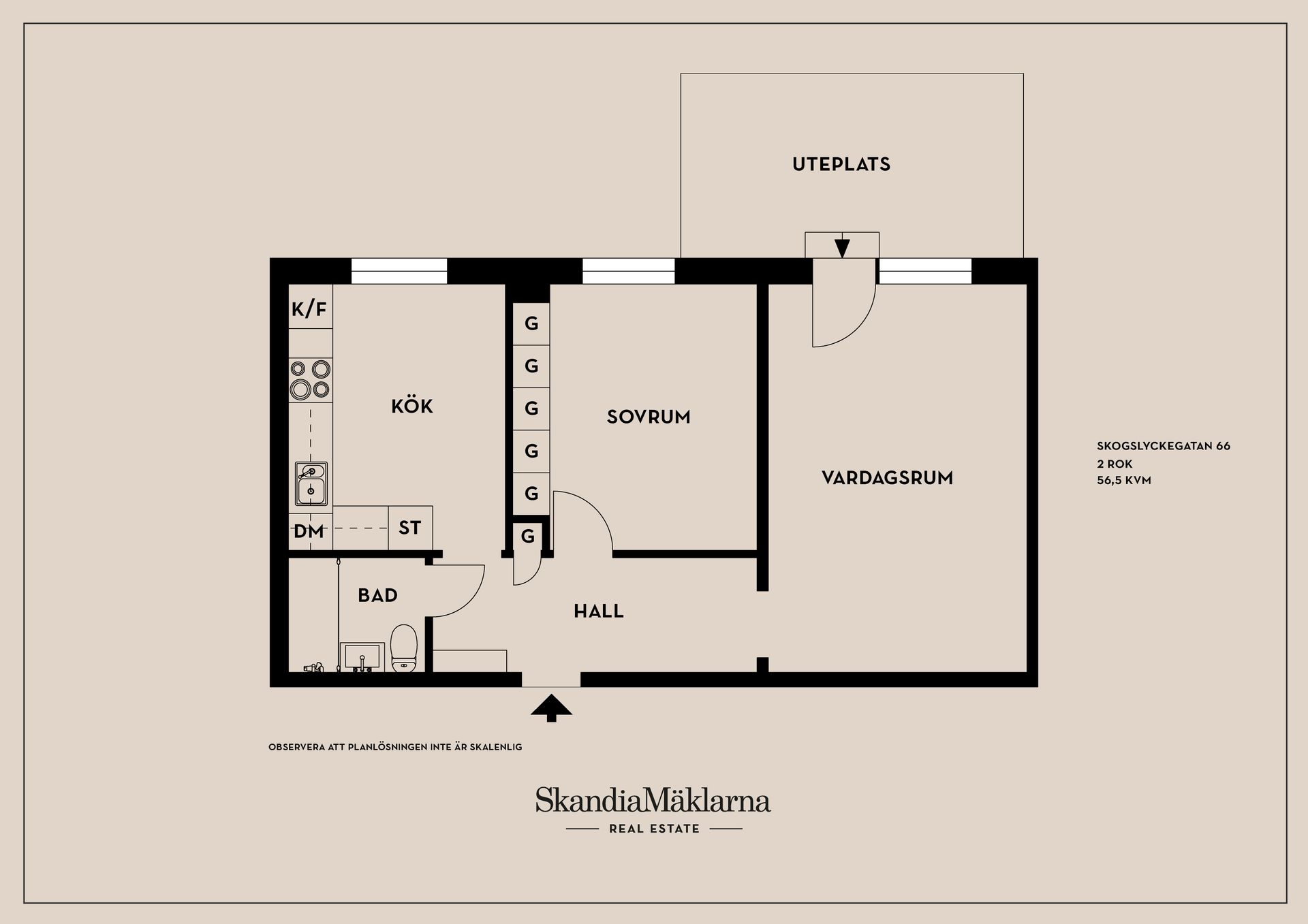 Bostadsrätt, Skogslyckegatan 66, Johannelund, Linköping