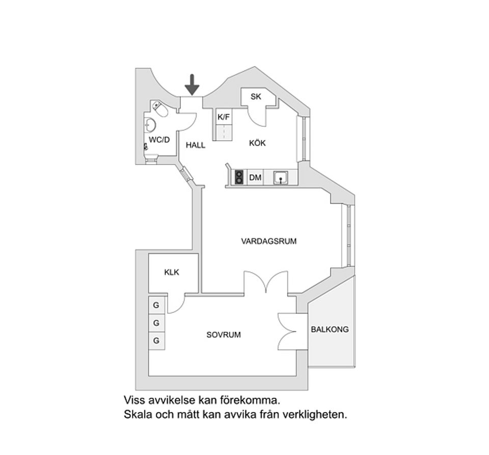 Bostadsrätt, Katarina Västra Kyrkogata 6C, 1 tr. ÖG, Södermalm Katarina, Stockholm
