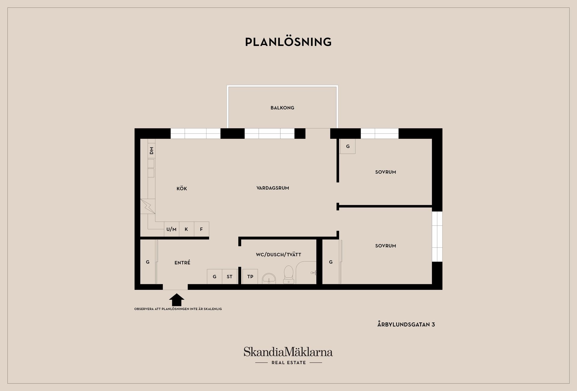 Bostadsrätt, Årbylundsgatan 3, Norr, Eskilstuna