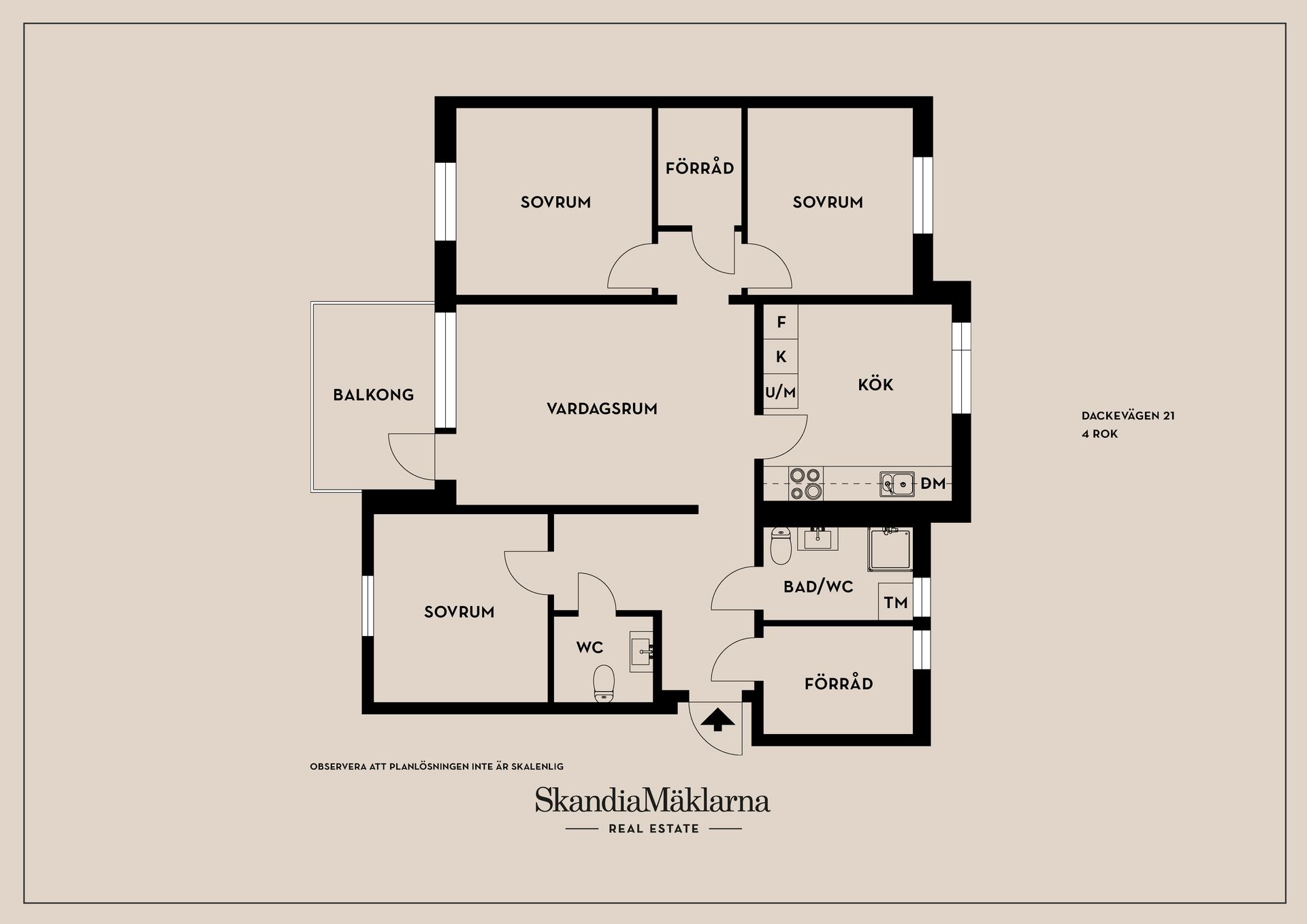 Bostadsrätt, Dackevägen 21, Jakobsberg, Järfälla