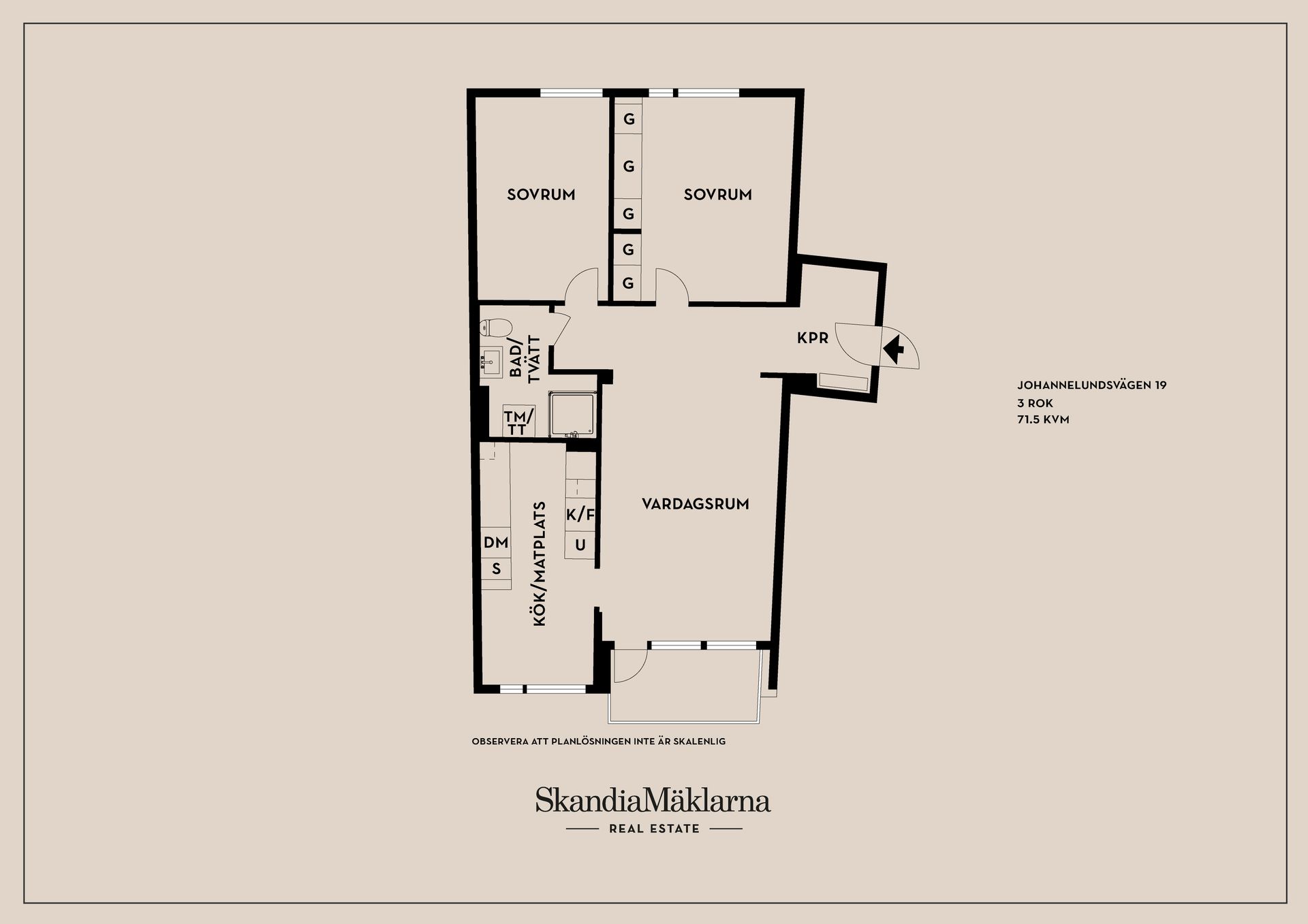 Bostadsrätt, Johannelundsvägen 19, Johannelund, Linköping