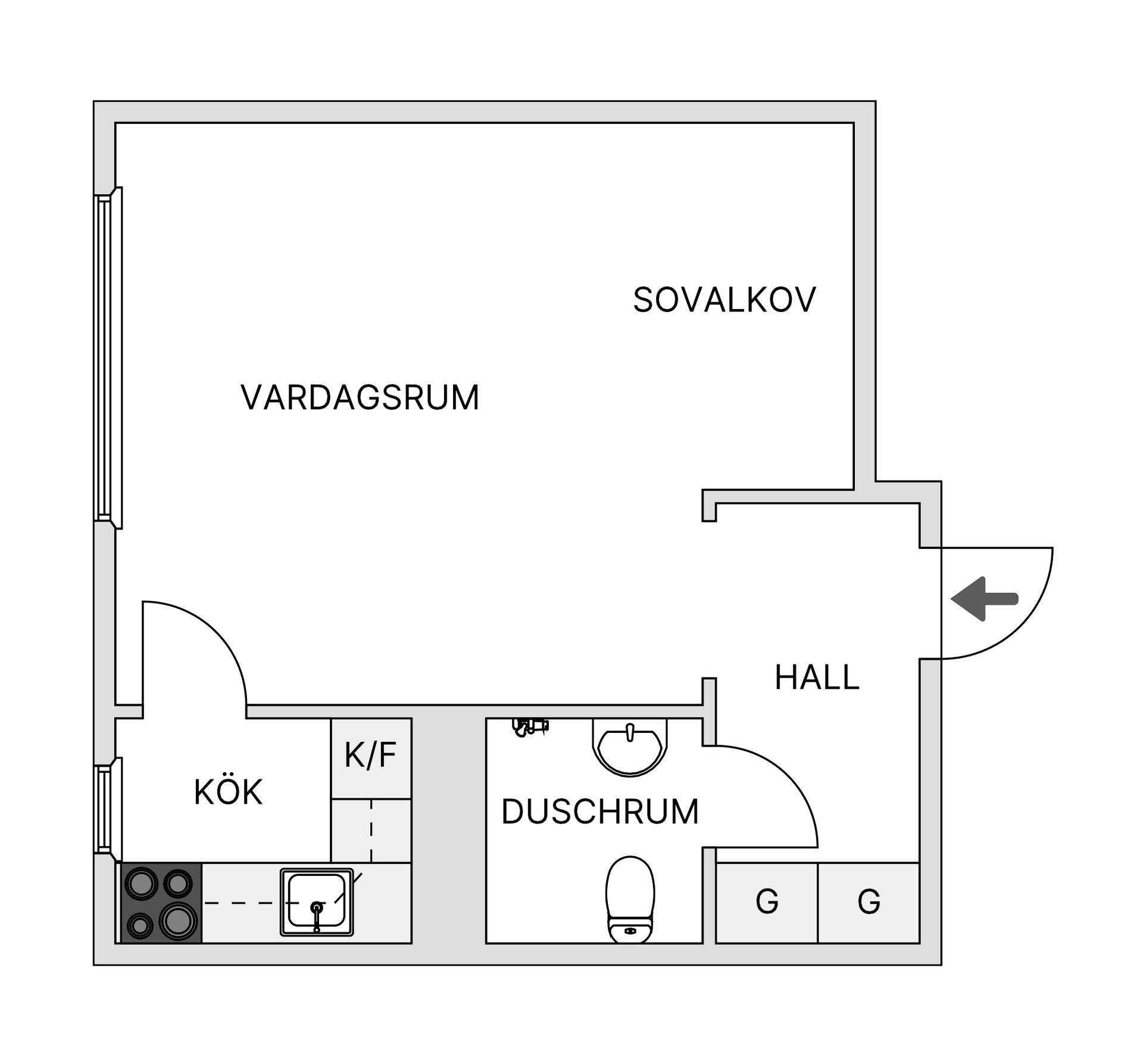 Bostadsrätt, Gethornskroken 4A, Hässleholm - Väster, Hässleholm