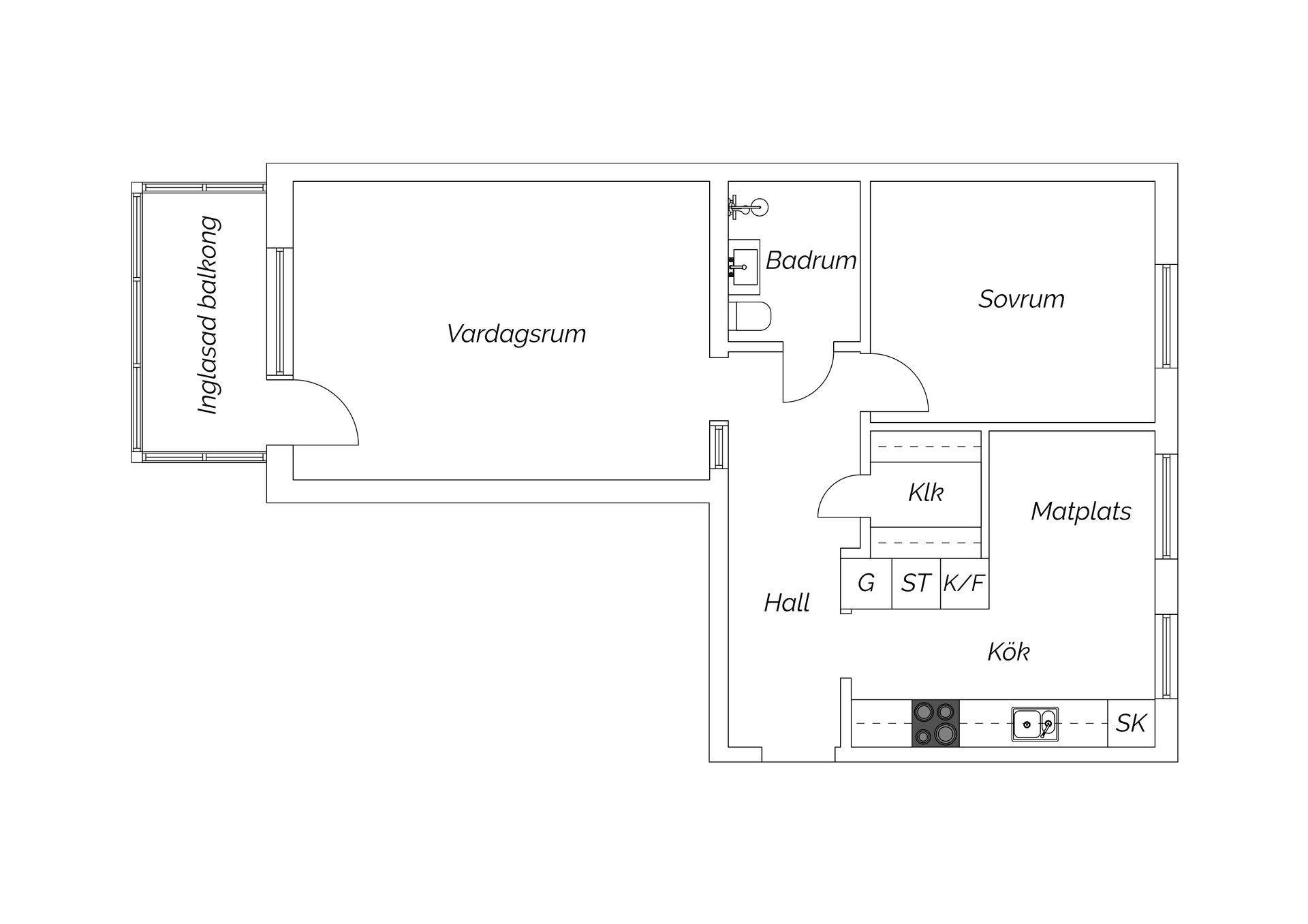 Bostadsrätt, Nätgatan 11, Haga Bromma/Centralt, Kramfors