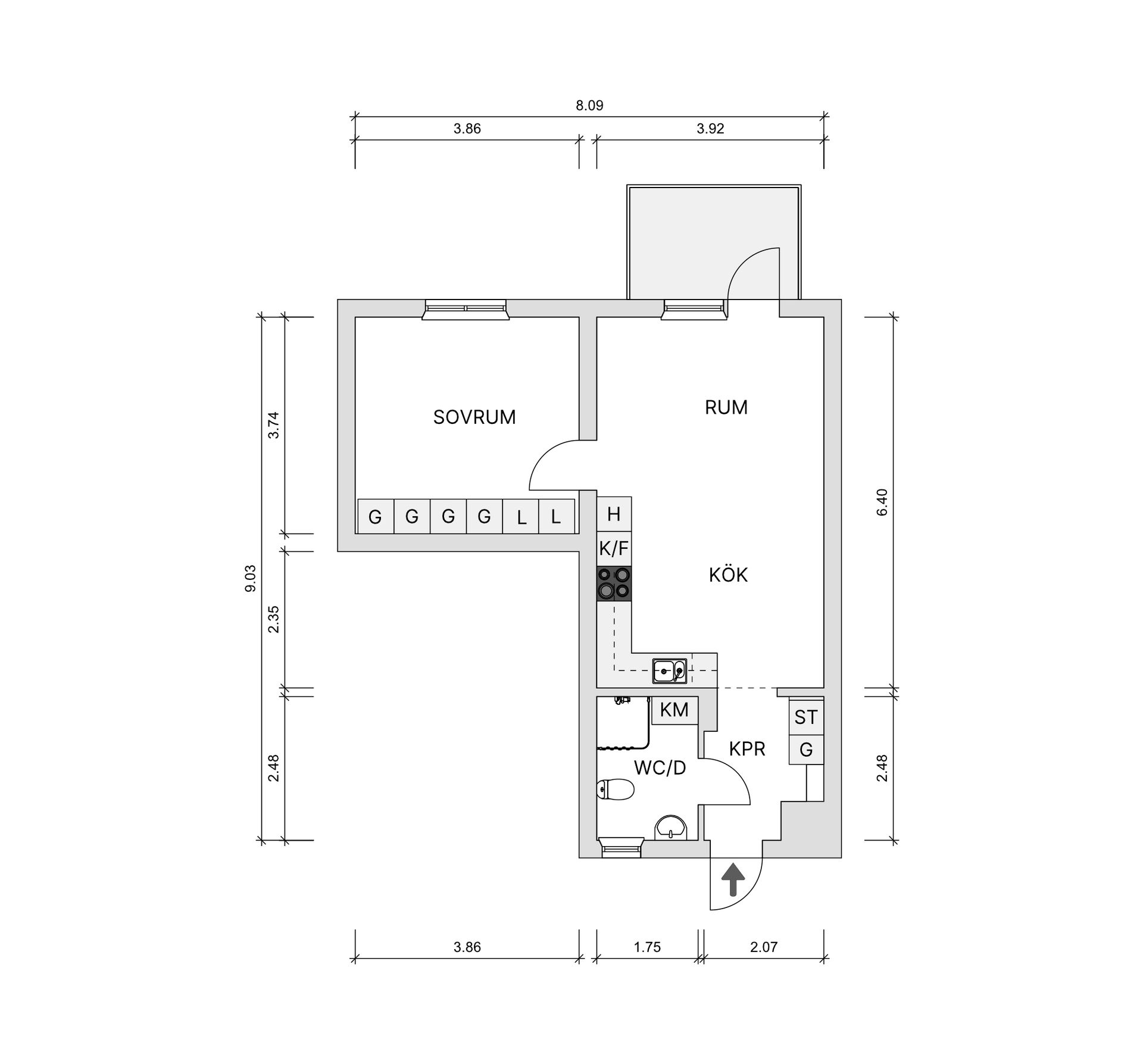 Bostadsrätt, Odensalavägen 46, Märsta - Centralt, Sigtuna