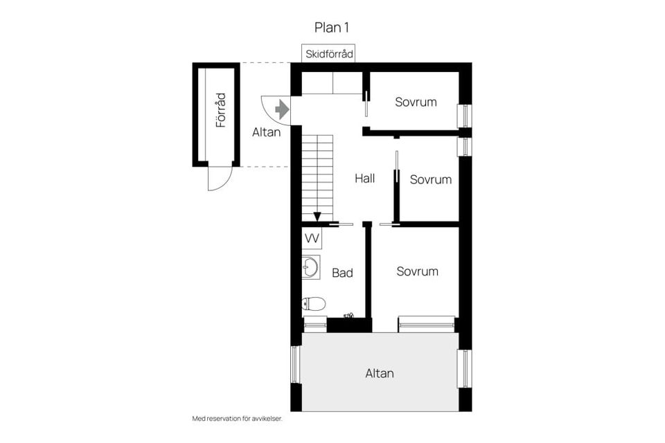 Radhus, Svarttjärnsvägen 36B, Storlien, Åre