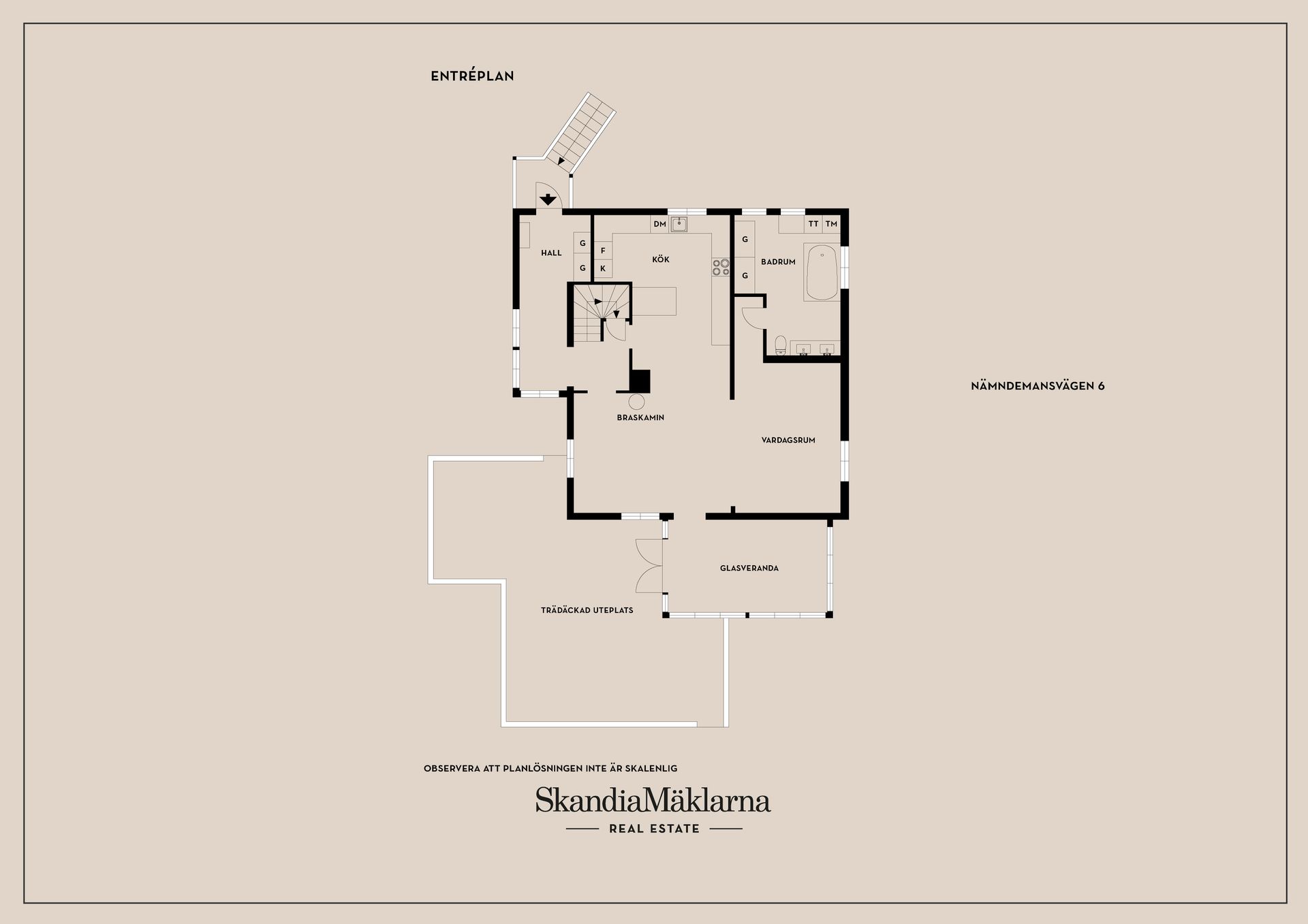 Villa, Nämndemansvägen 6, Stuvsta, Huddinge