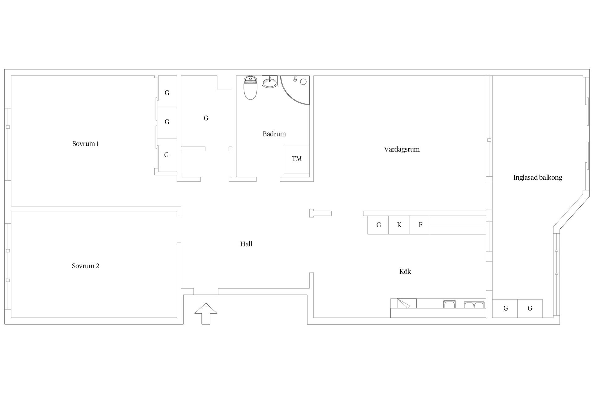 Bostadsrätt, Hallakroken 8C, Trelleborg Väster, Trelleborg