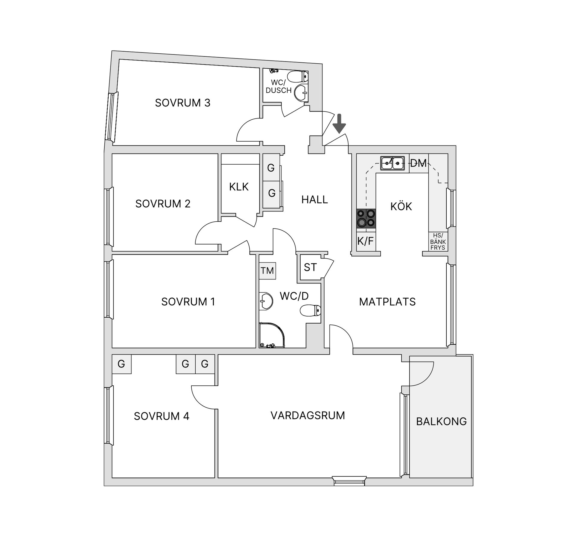 Bostadsrätt, Aspnäsvägen 42, 7 tr., Jakobsberg, Järfälla
