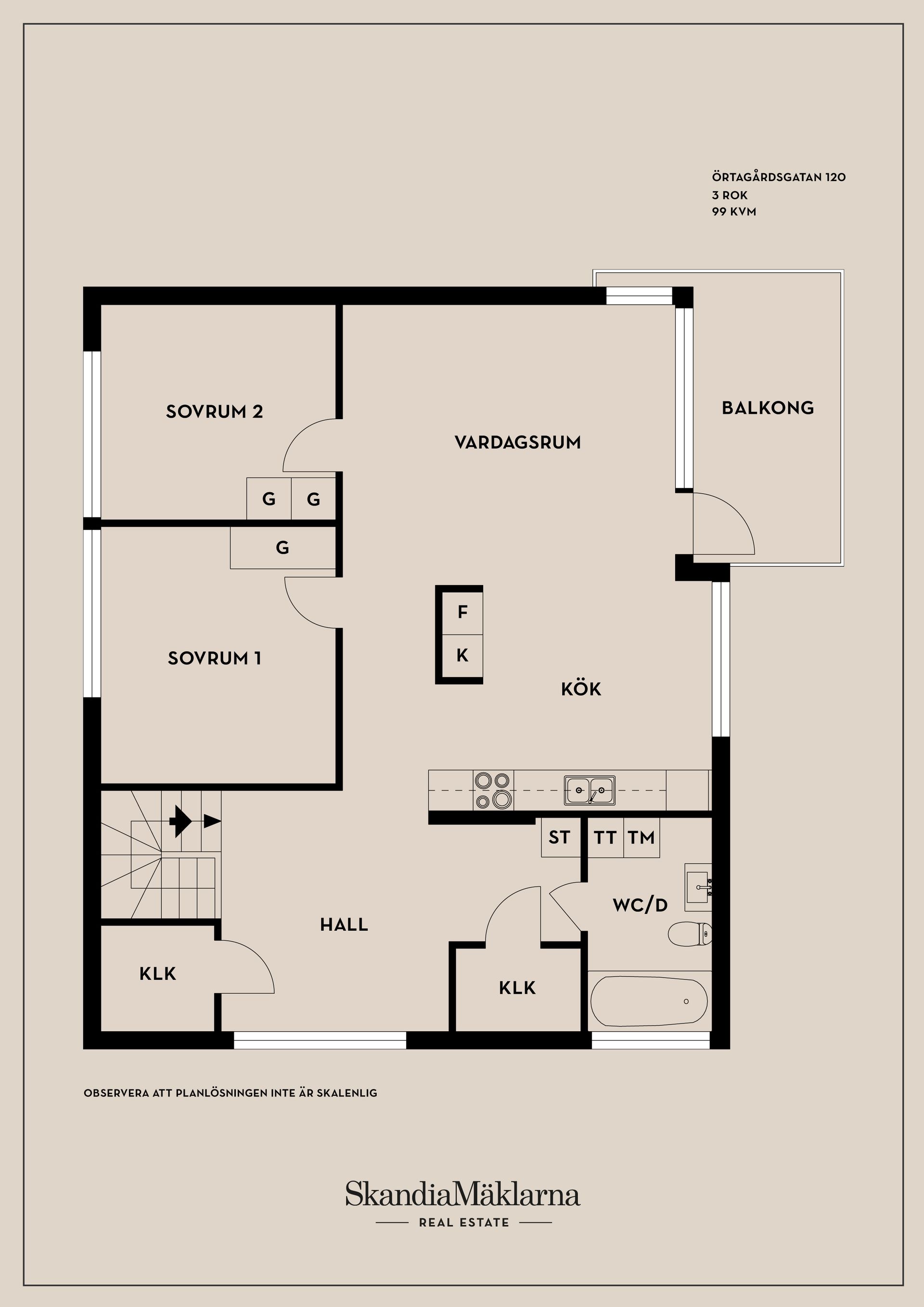 Bostadsrätt, Örtagårdsgatan 120, Maria Park, Helsingborg