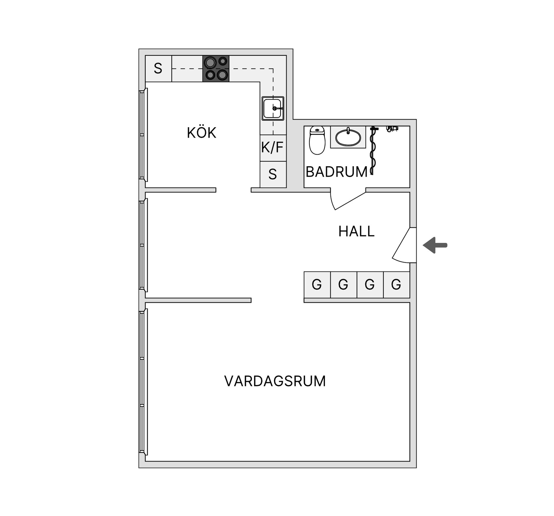 Bostadsrätt, Ritargatan 5, Salabacke, Uppsala