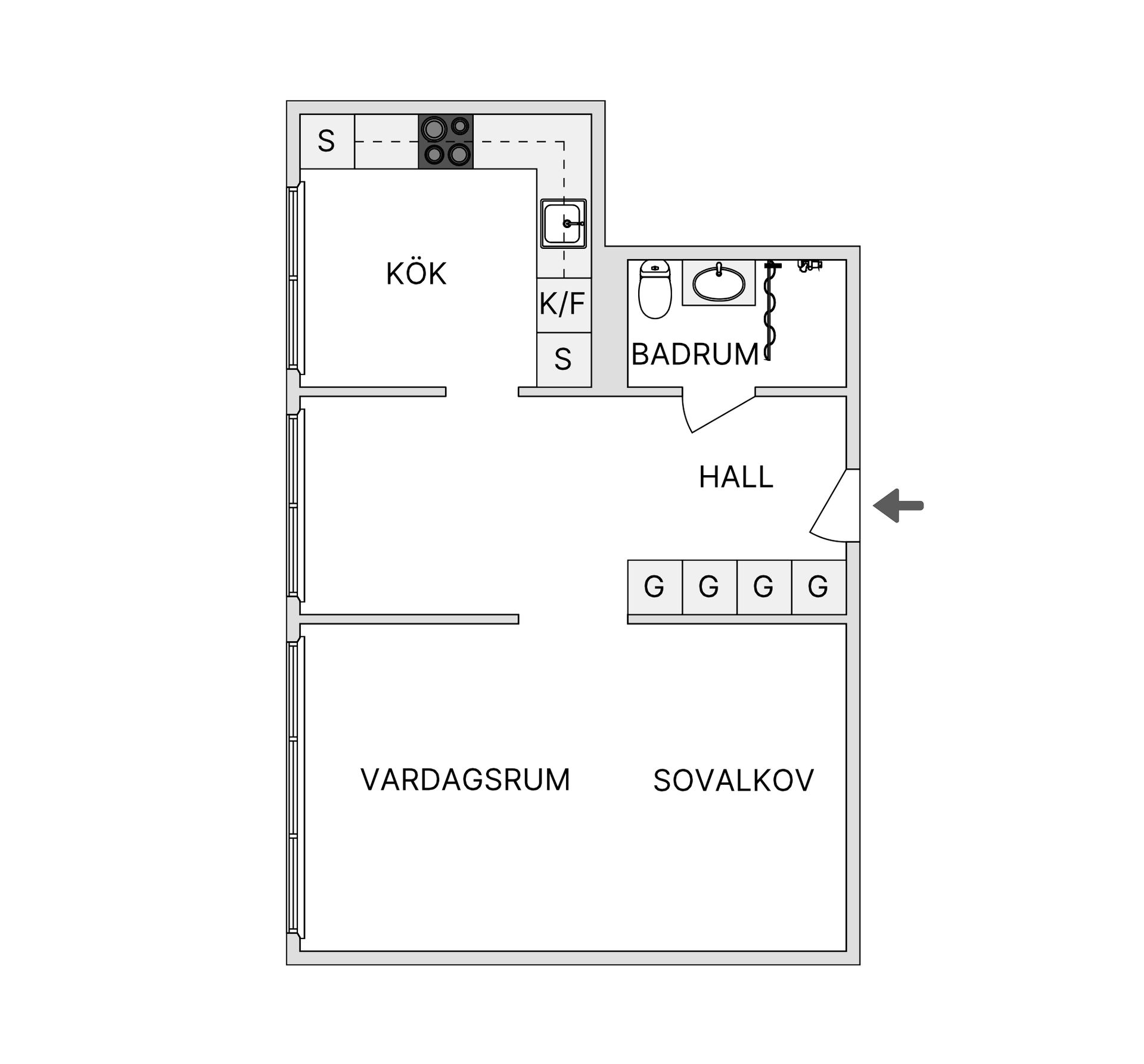 Bostadsrätt, Ritargatan 5, Salabacke, Uppsala
