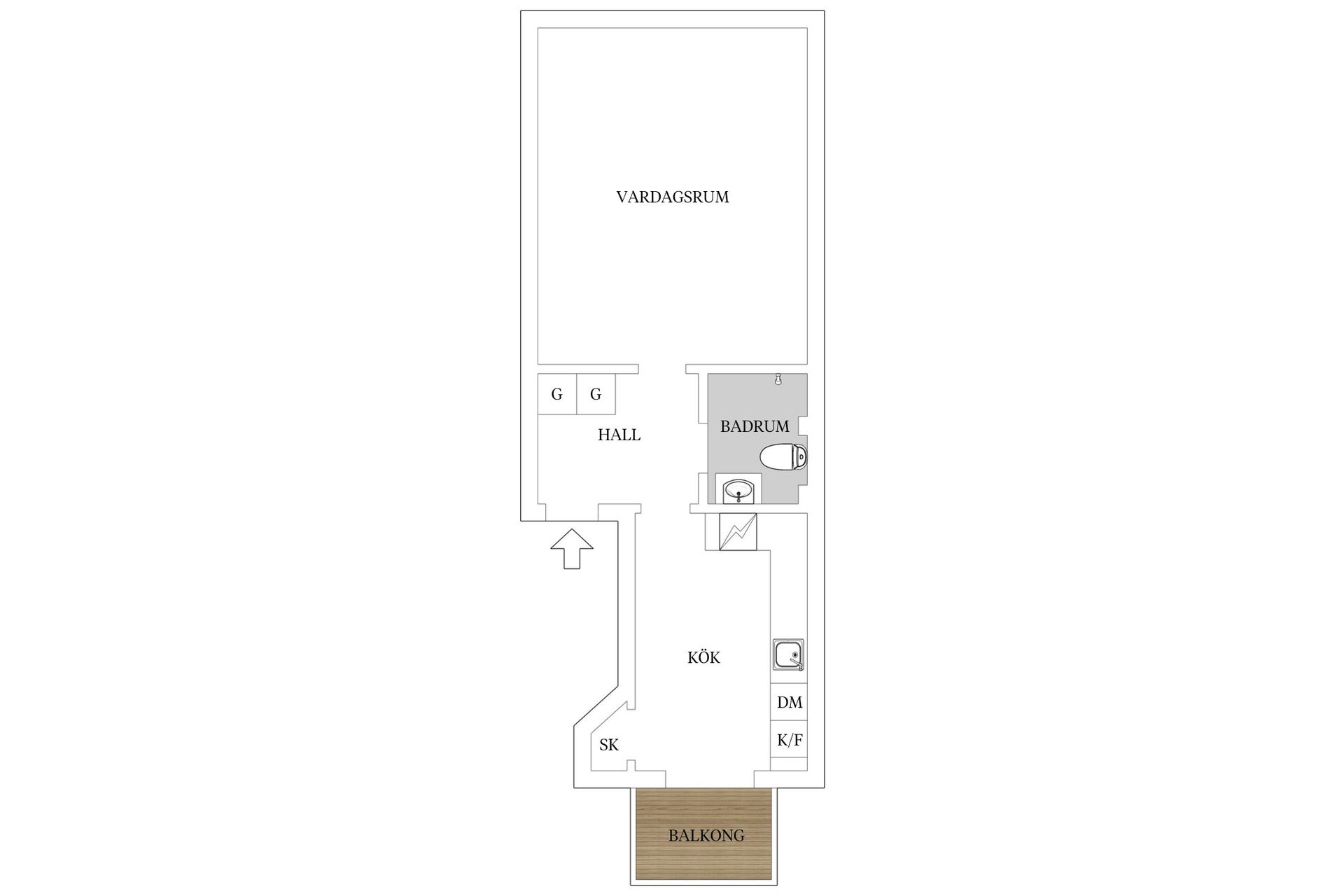 Bostadsrätt, Bockhornsgatan 3A, Gamla Masthugget, Göteborg