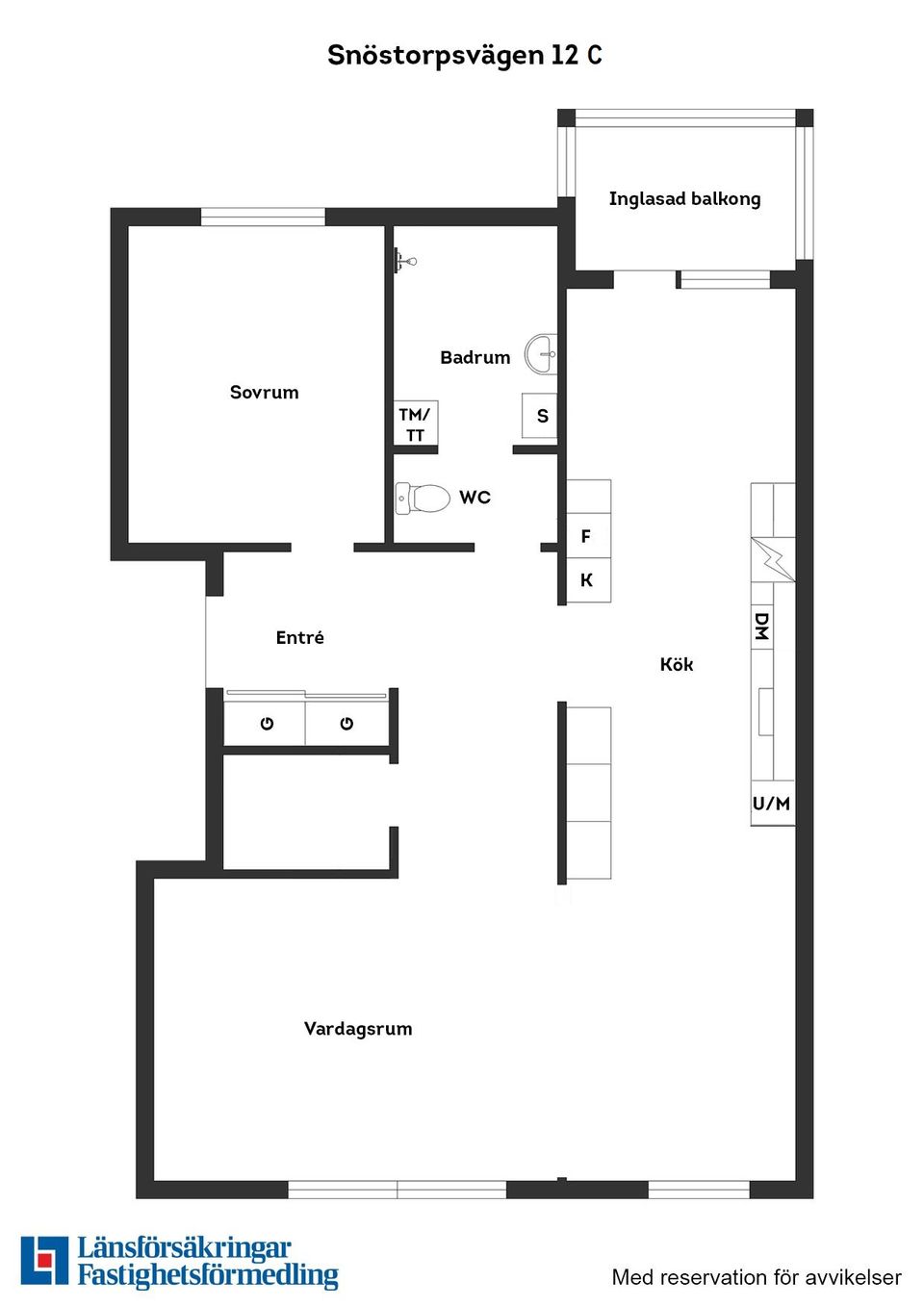 Bostadsrätt, Snöstorpsvägen 12 C, Centralt öster, Halmstad