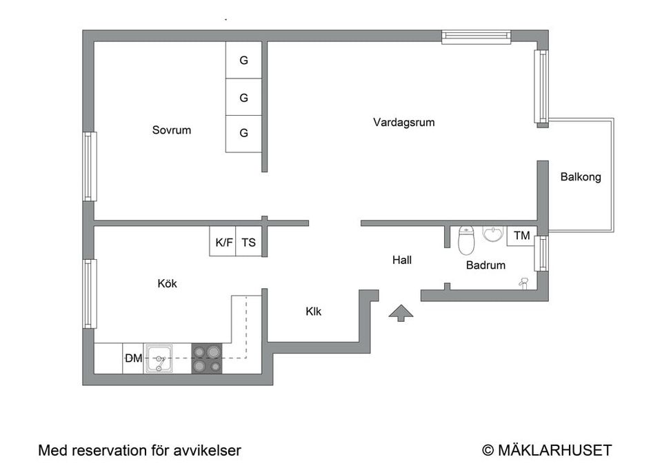 Bostadsrätt, Ståltrådsvägen 25, vån 2/3, Johannesfred, Stockholm