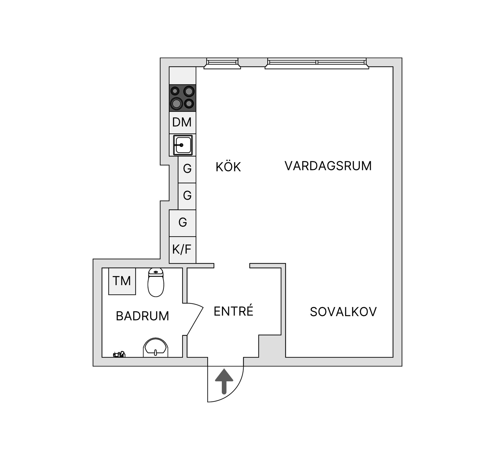 Bostadsrätt, Valhallavägen 67A, Centrum, Kalix
