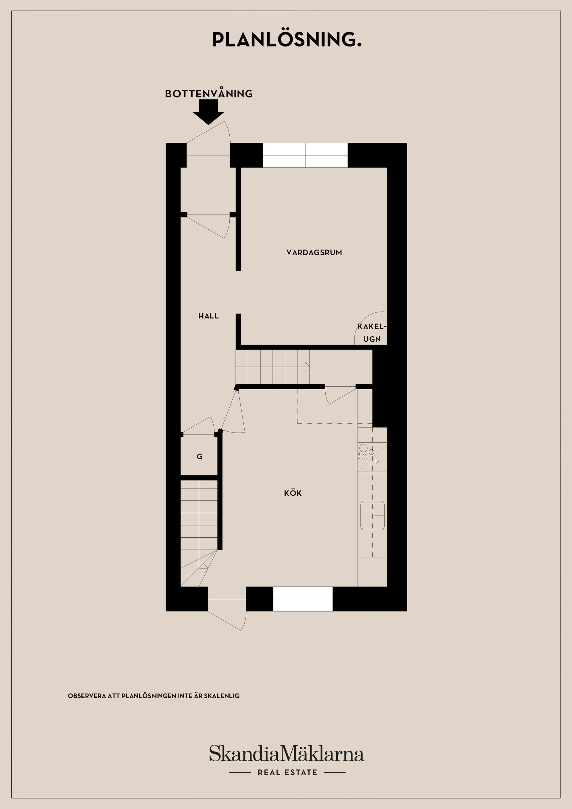 Radhus, Margaretavägen 35, Gamla Enskede, Stockholm