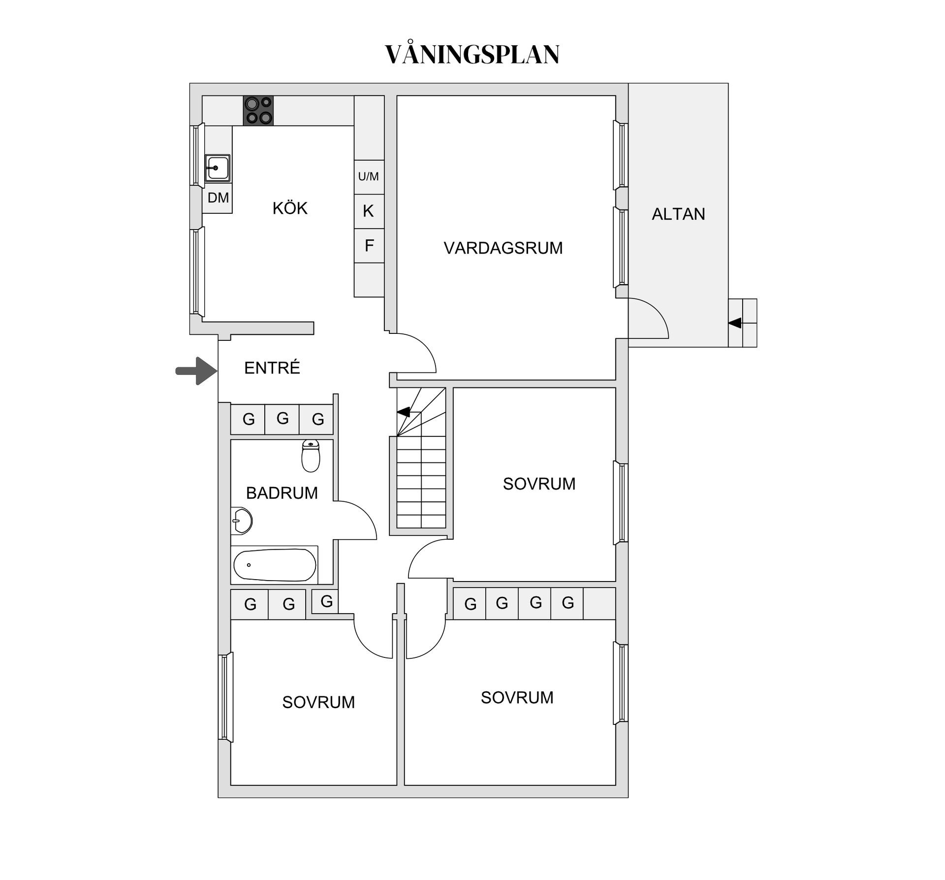 Villa, Mönstervägen 10, Odensala, Östersund