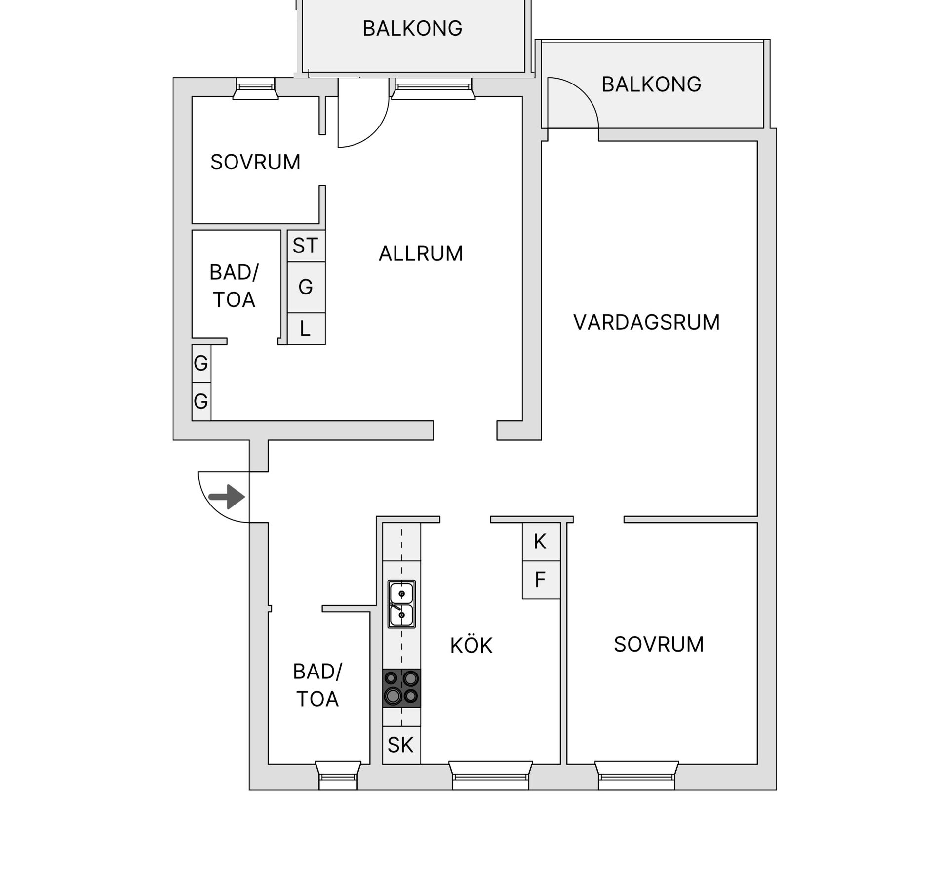 Bostadsrätt, Holmgatan 32, Bergsbyn, Skellefteå