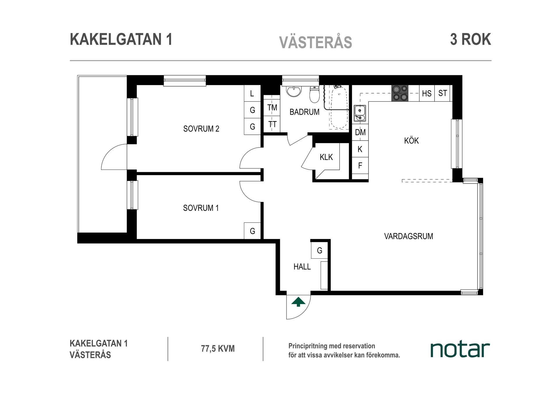 Bostadsrätt, Kakelgatan 1, Östermalm, Västerås