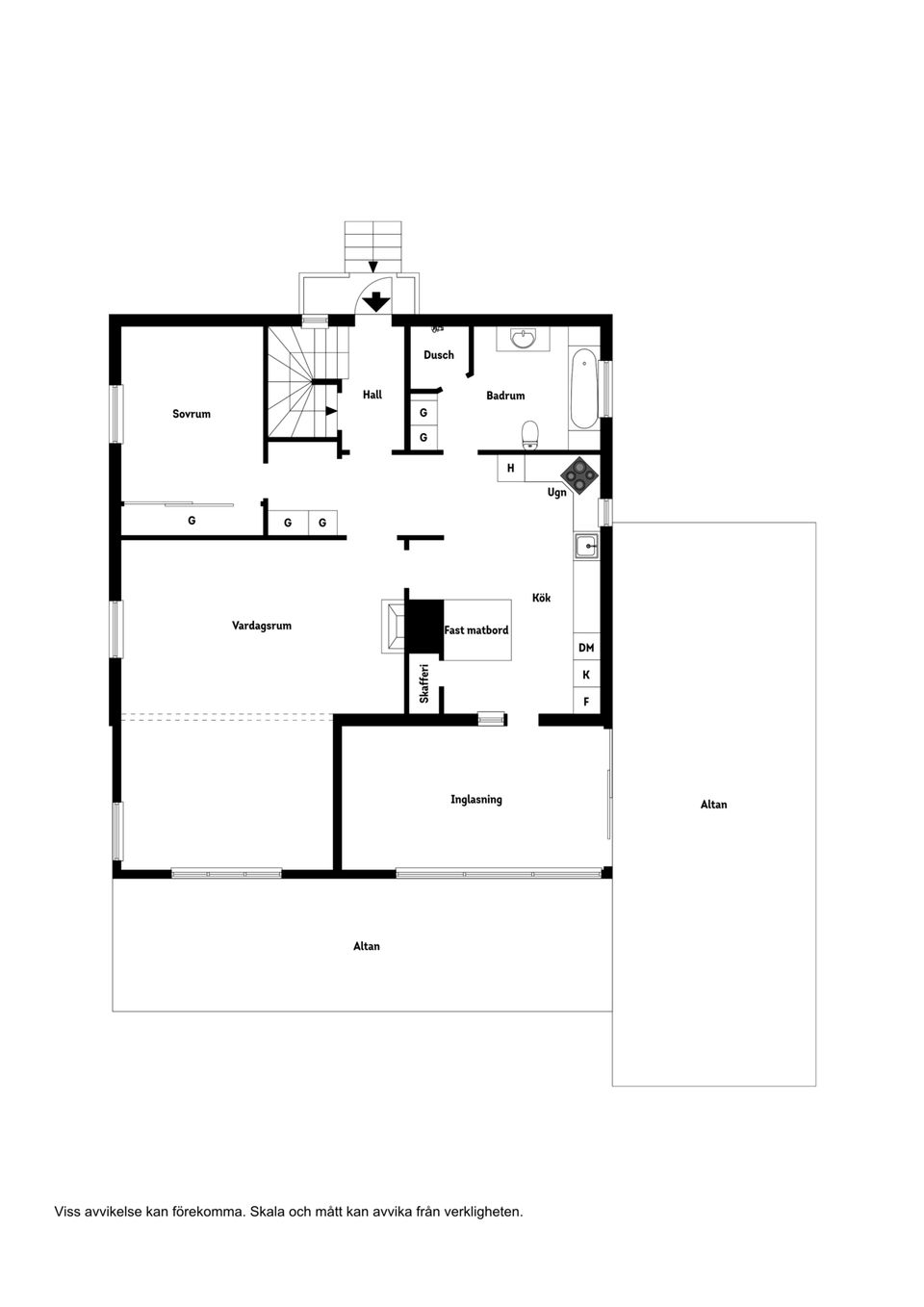 Villa, Svarta vägen 34, Gemla, Växjö