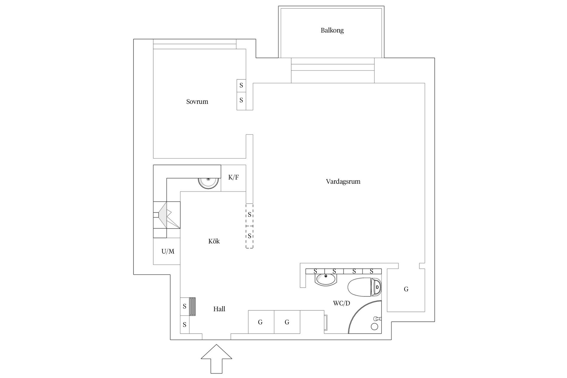 Bostadsrätt, Timmermansgatan 38B, högst upp!, Södermalm Maria, Stockholm