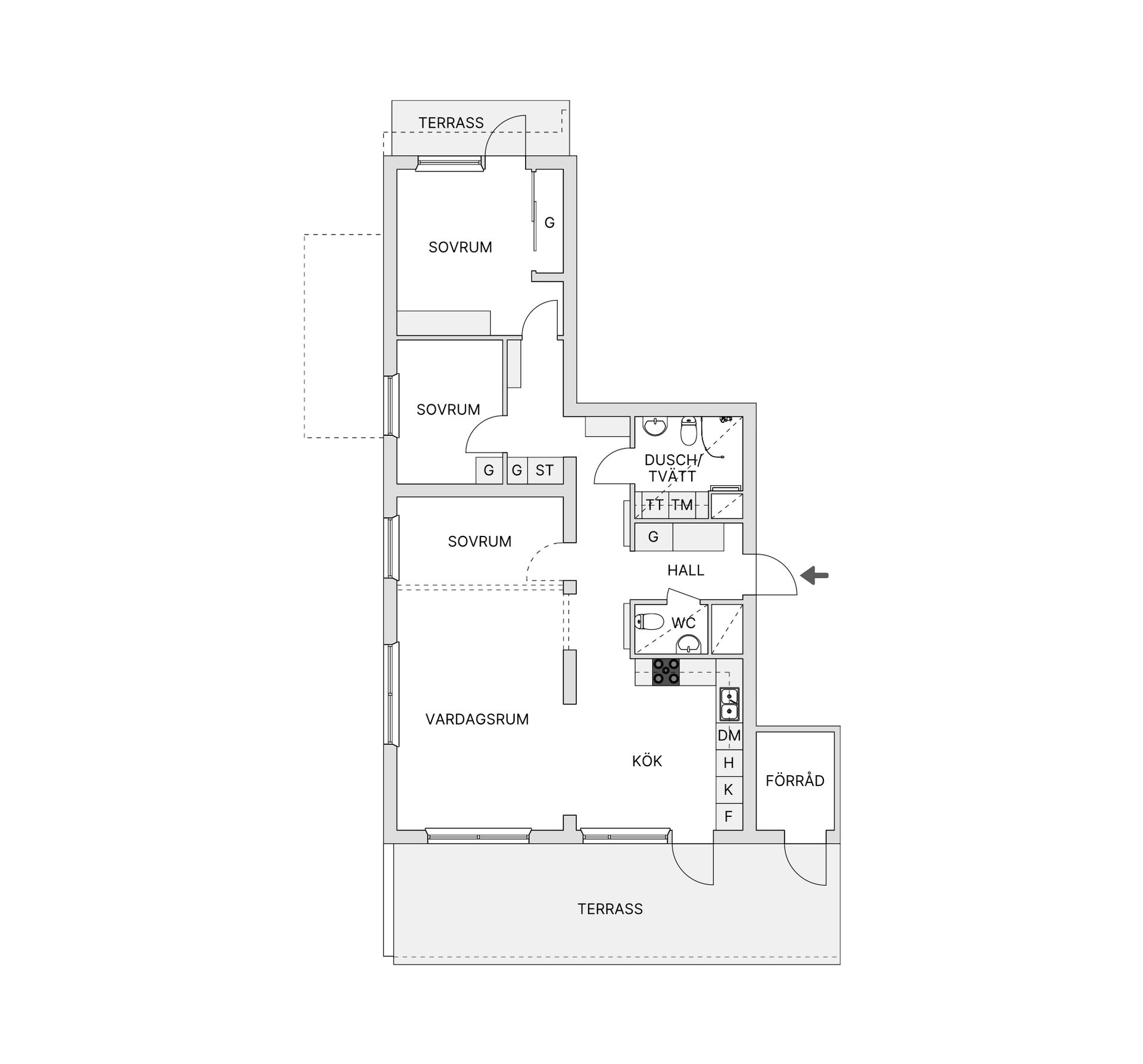 Bostadsrätt, Tegvägen 5, Viksjö, Järfälla