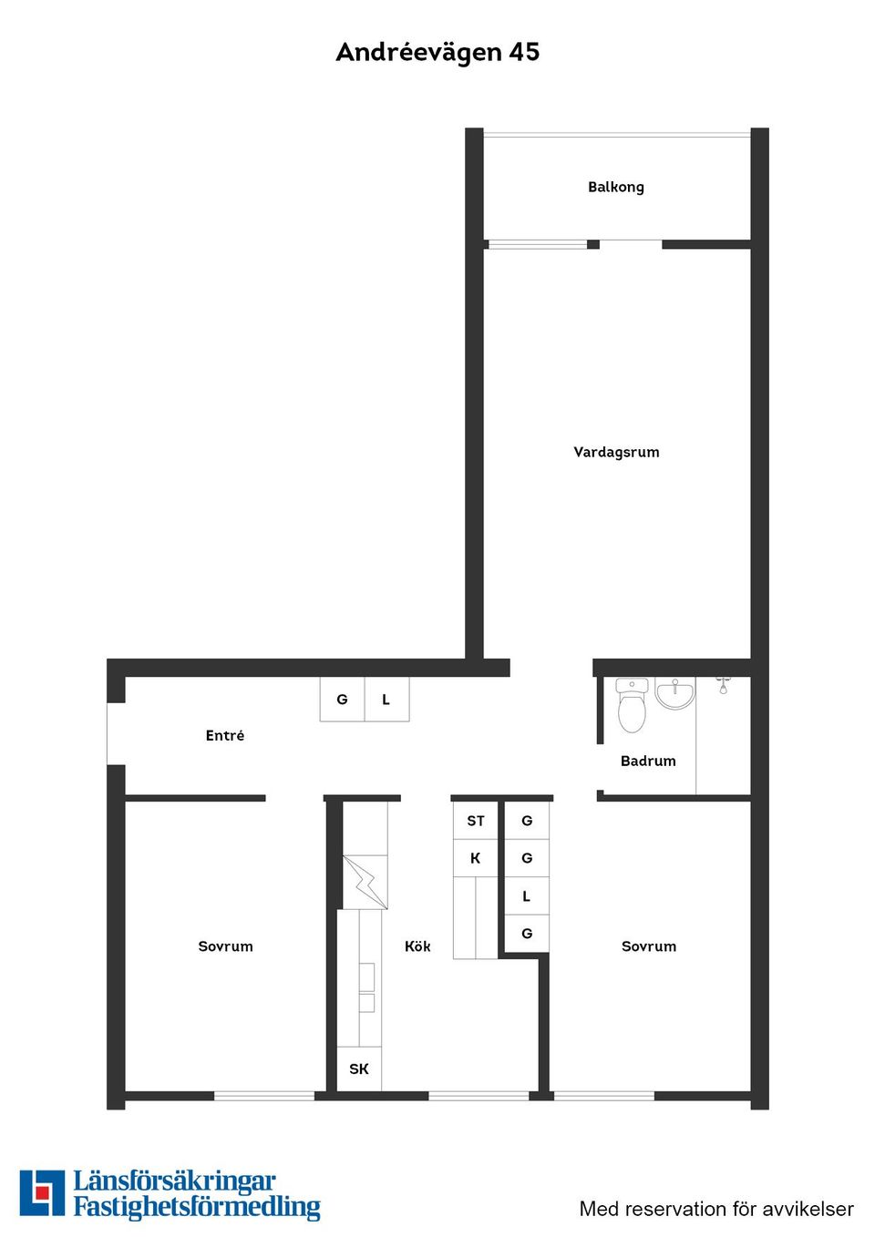 Bostadsrätt, Andréevägen 45, Vättersnäs, Jönköping