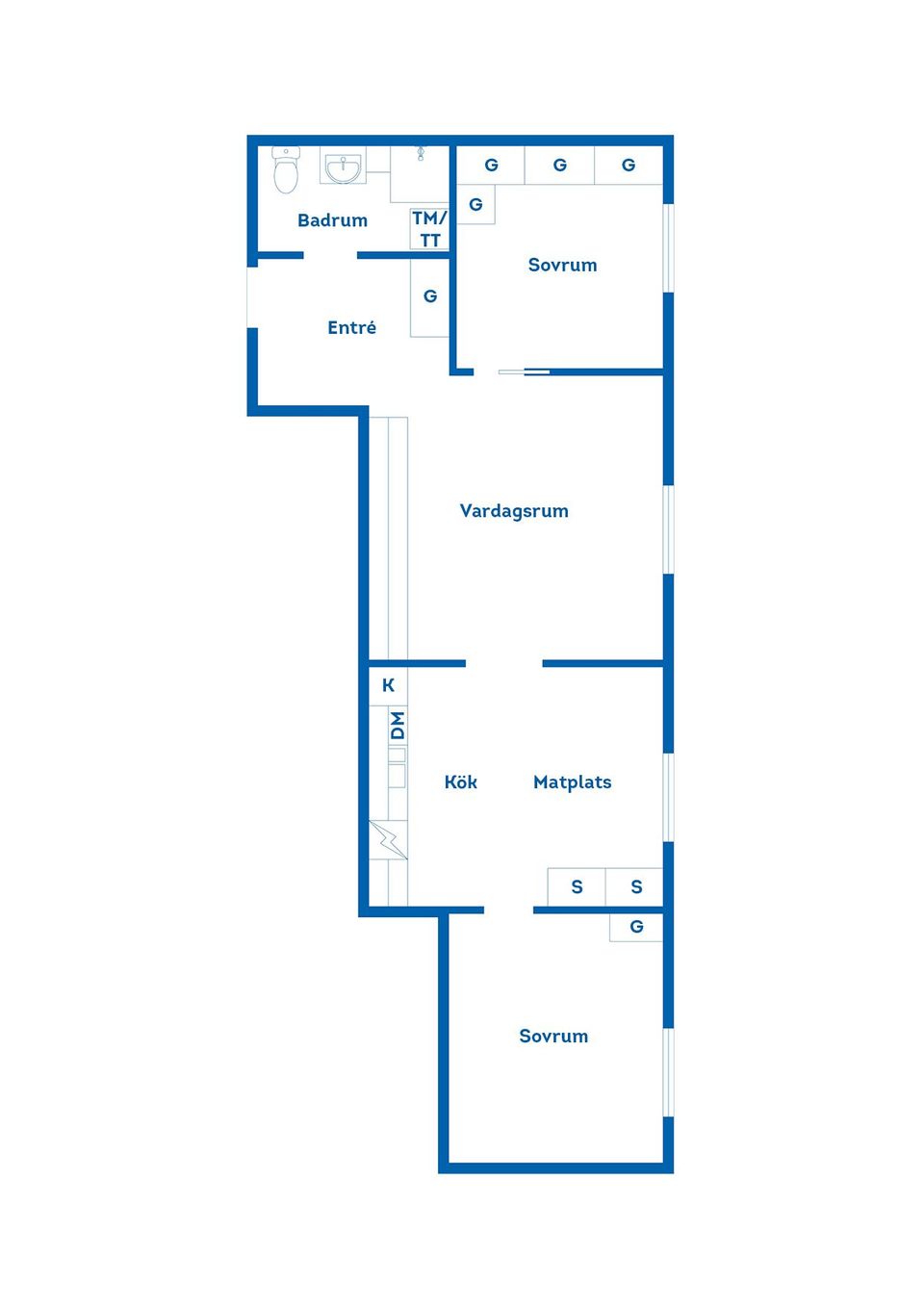Bostadsrätt, Västra Vägen 5B, Centralt, Linköping