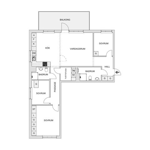 Bostadsrätt, Backadalsstigen 8B, Bergsäter, Borås