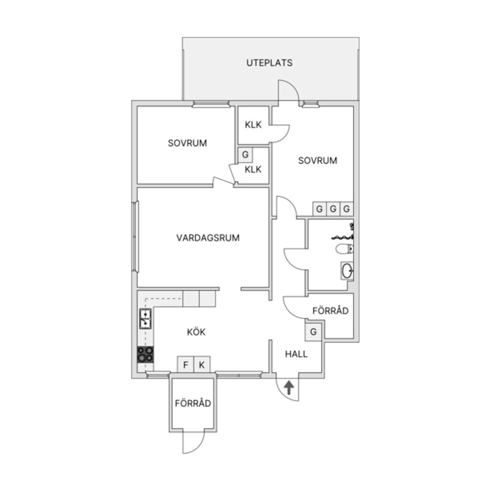 Bostadsrätt, Järvstagatan 22A, Centralt, Örnsköldsvik