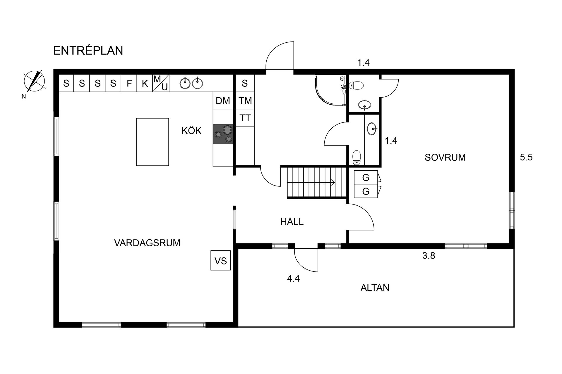 Villa, Boatorp Lillegården 4B, Hudene, Herrljunga