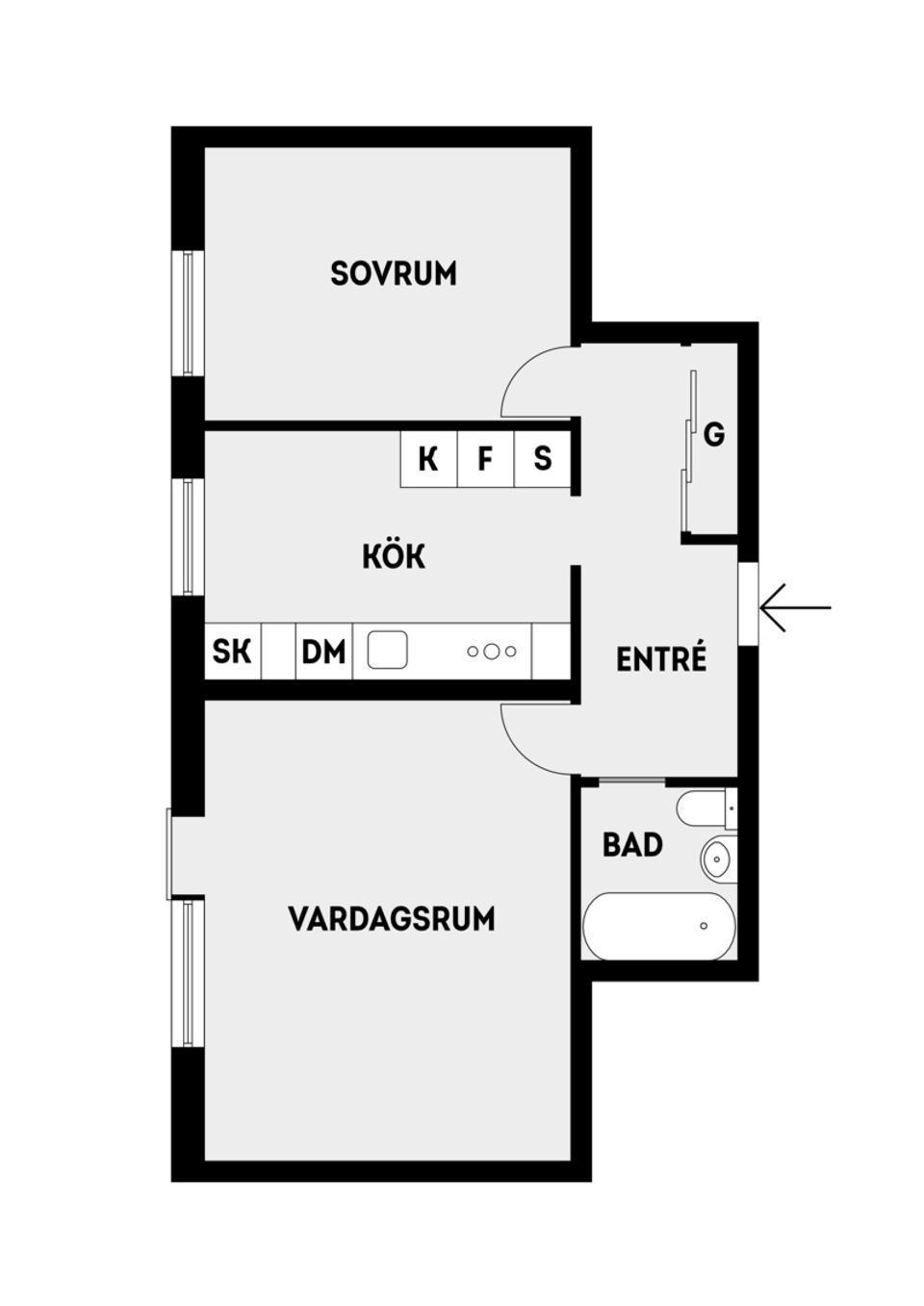 Bostadsrätt, Fornminnesvägen 33, Vallentuna Centrum, Vallentuna