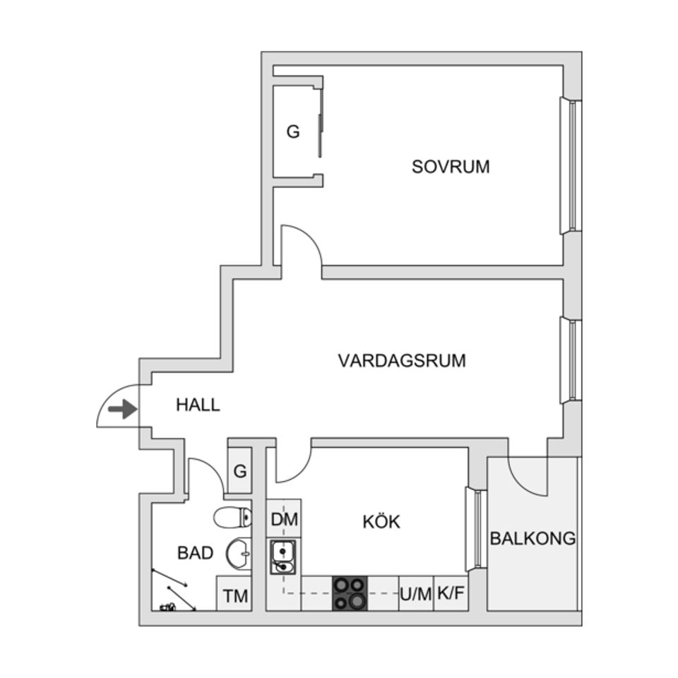 Bostadsrätt, Befälsgatan 8, Kviberg, Göteborg