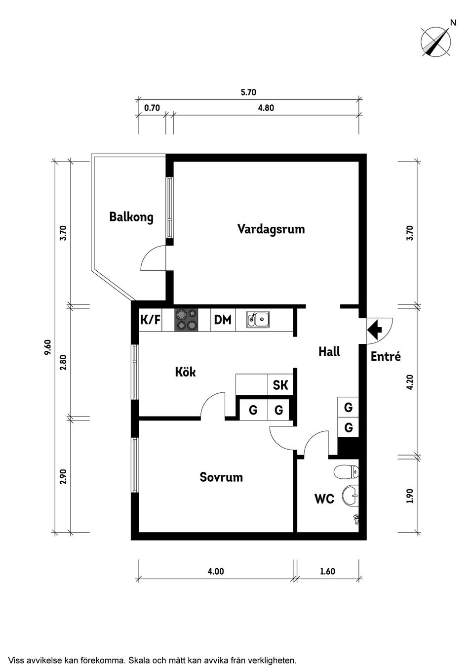 Bostadsrätt, Edsgatan 51, Nordstan, Vänersborg