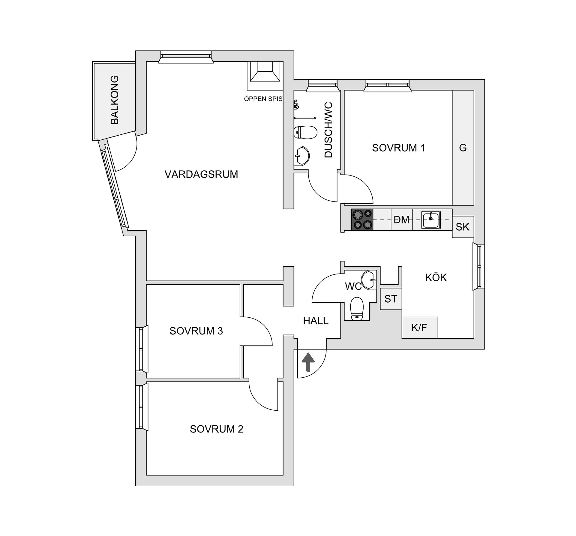 Bostadsrätt, Beckasinvägen 45A, Ektorp/Saltängen, Nacka