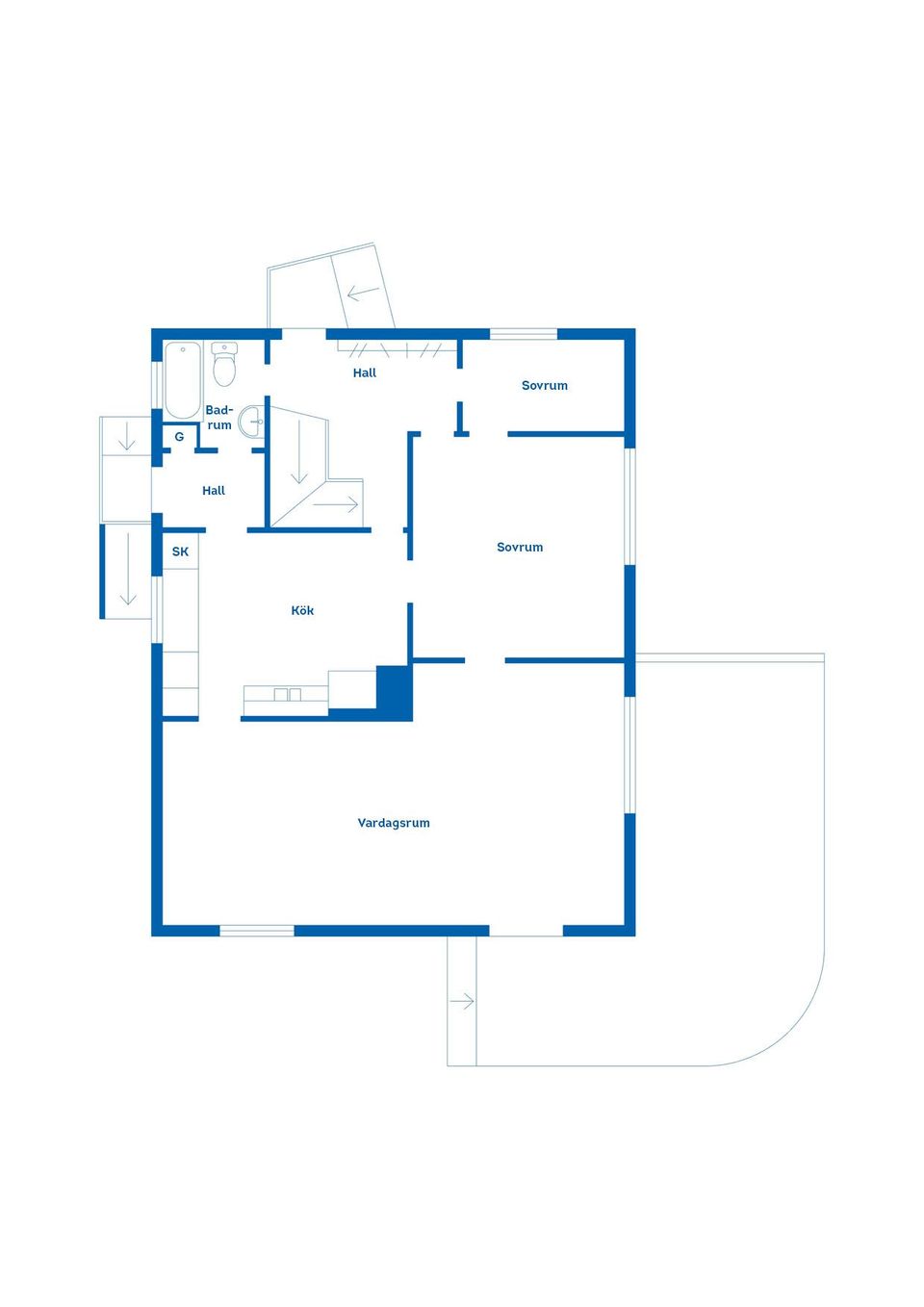 Villa, Vinbergs väg 3, Västra Torup, Hässleholm