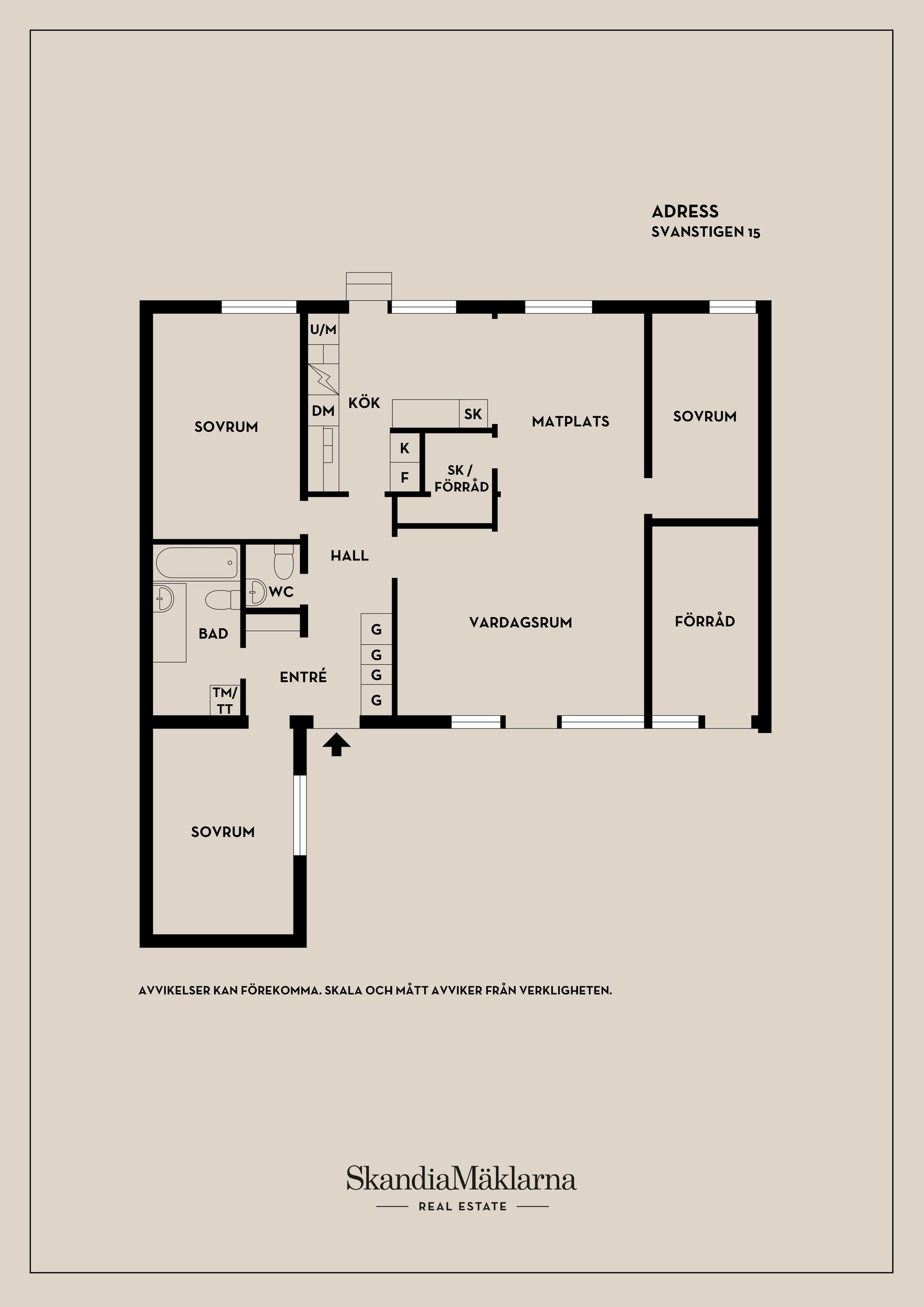 Radhus, Svanstigen 15, Västra Oxhagen, Örebro