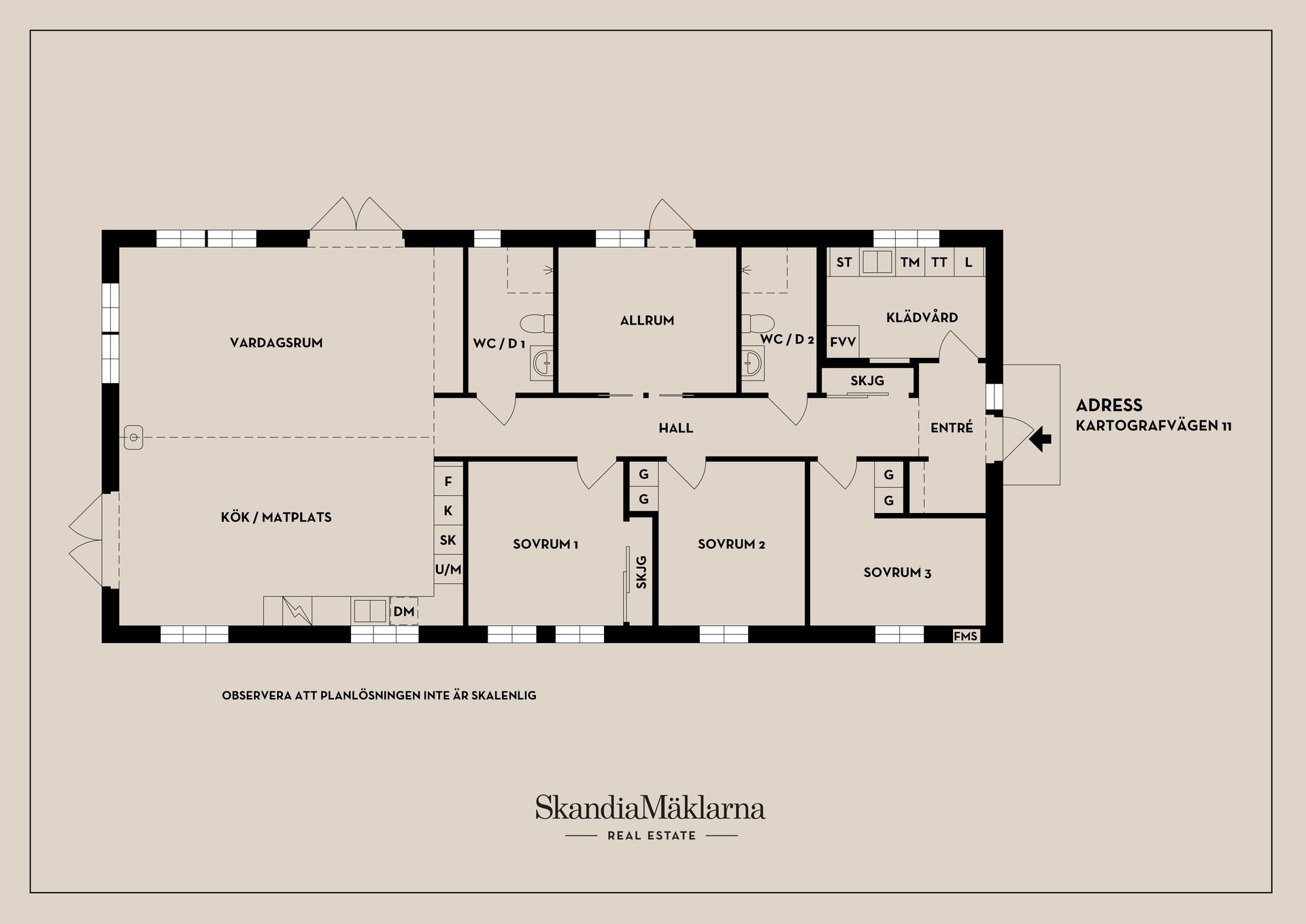 Villa, Kartografvägen 11, Skälby, Västerås