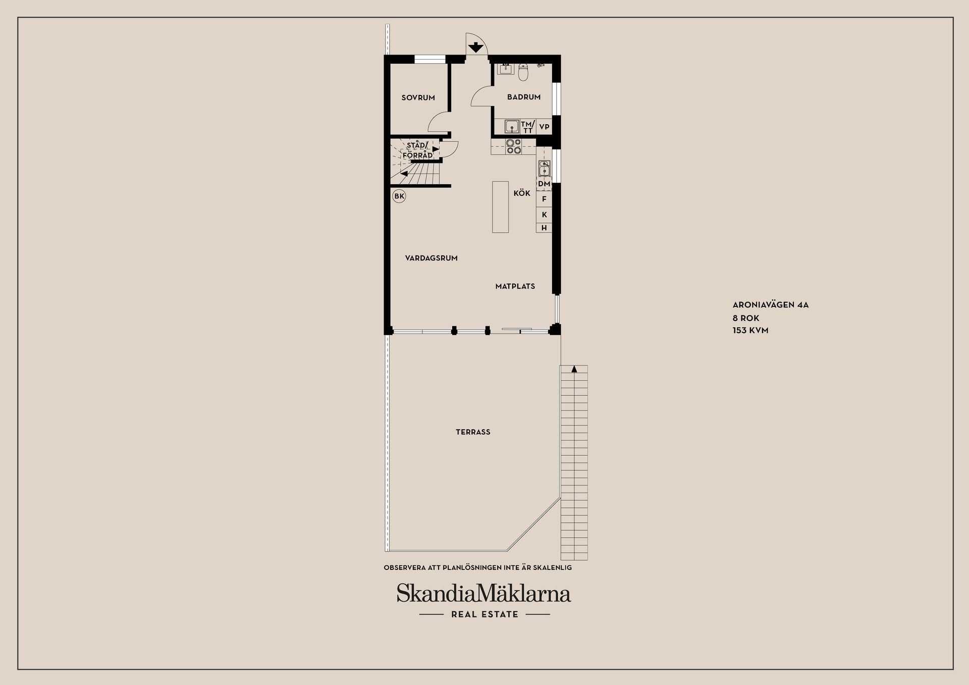 Radhus, Aroniavägen 4A, Vistaberg, Huddinge