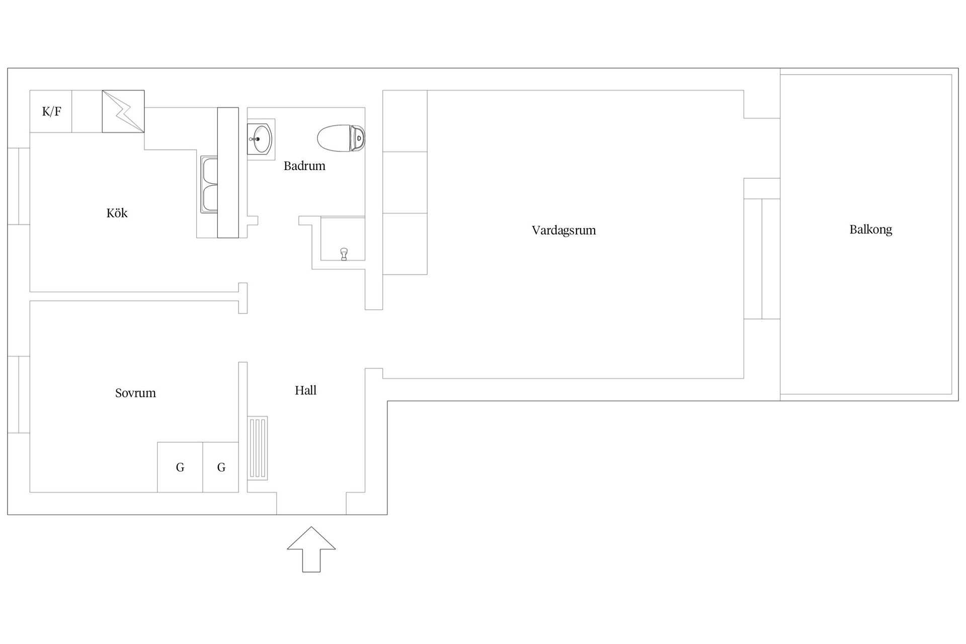 Bostadsrätt, Lillgatan 42B, Liljeholmen, Jönköping