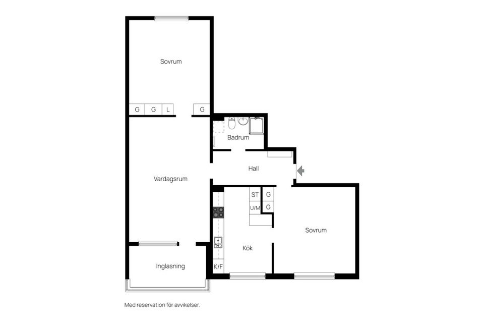 Bostadsrätt, Thulegatan 35 C, Centralt - Södermalm, Sundsvall