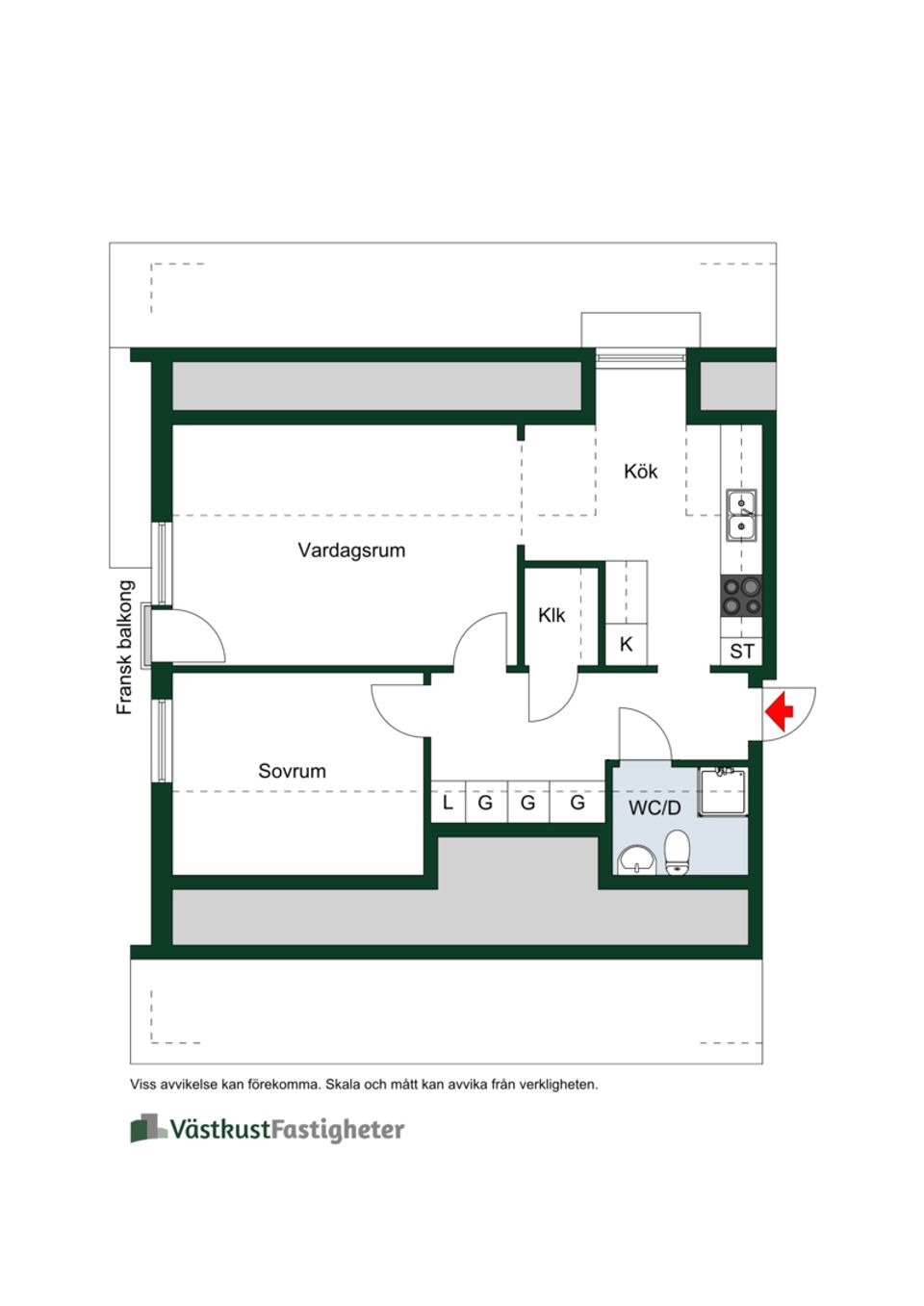 Bostadsrätt, Tegelmästaregatan 8B, Ängelholm - Centrum, Ängelholm