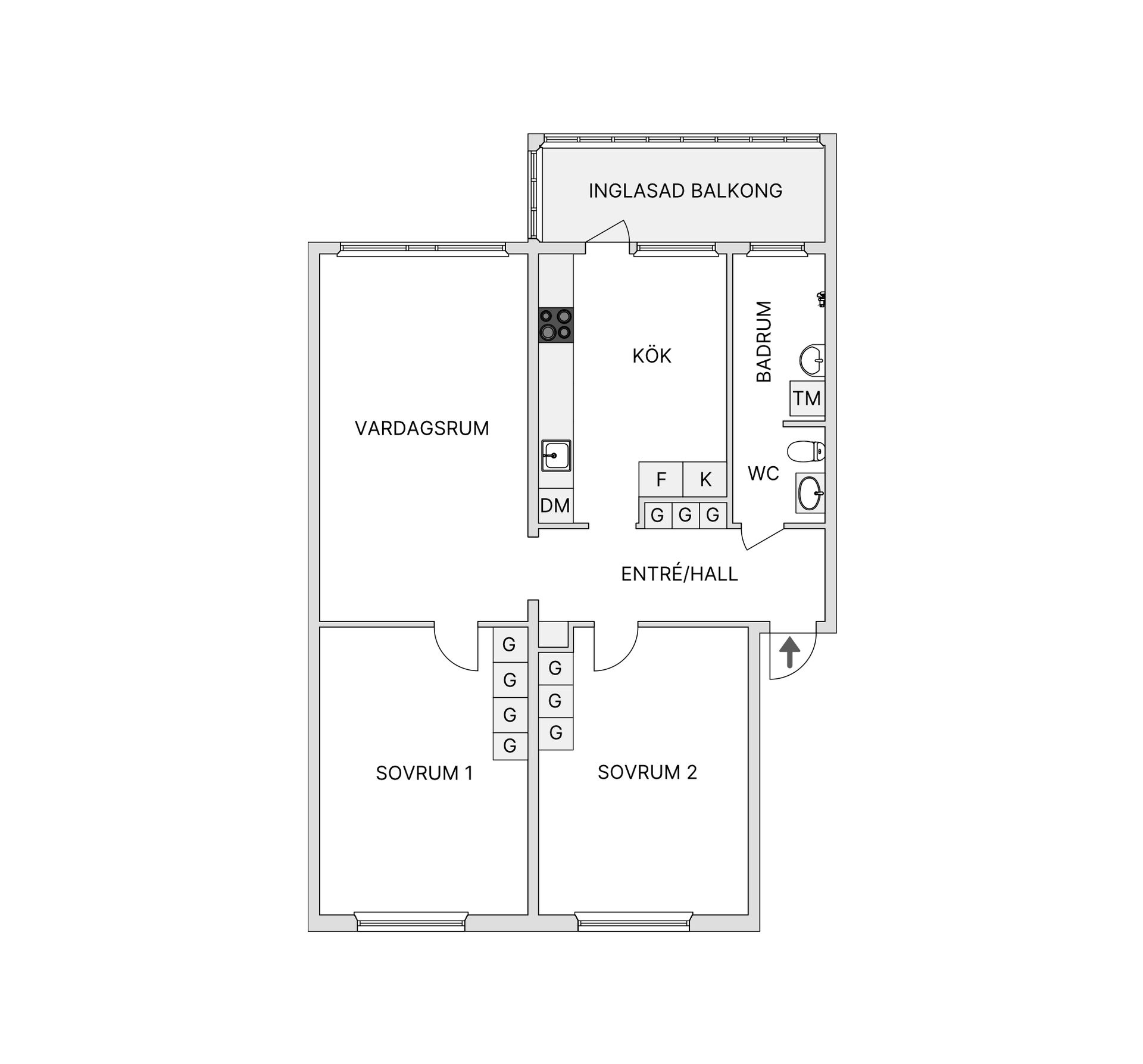 Bostadsrätt, Lägergatan 5E, Näsbyn, Kalix