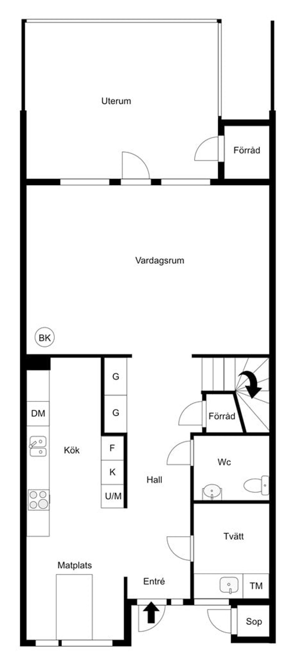 Radhus, Jakthundsgatan 99, Södra Gryta, Västerås