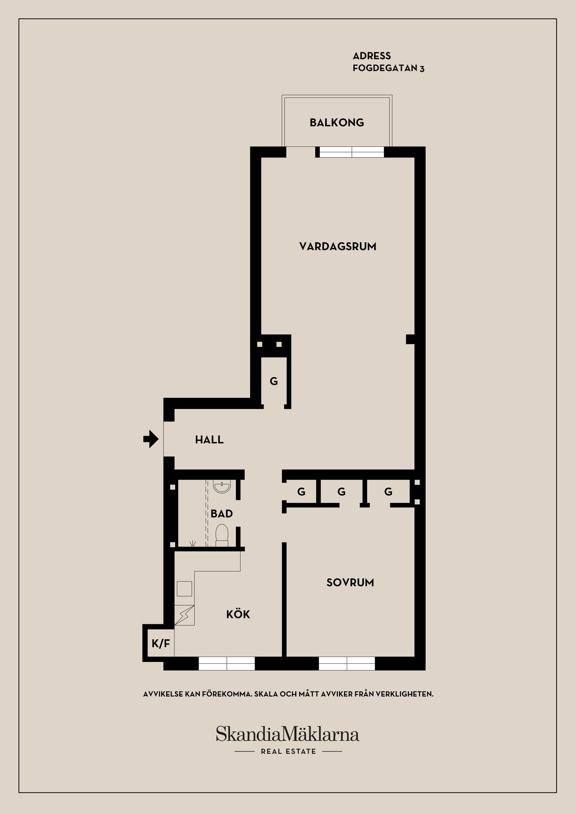 Bostadsrätt, Fogdegatan 3, Centralt - väster, Örebro