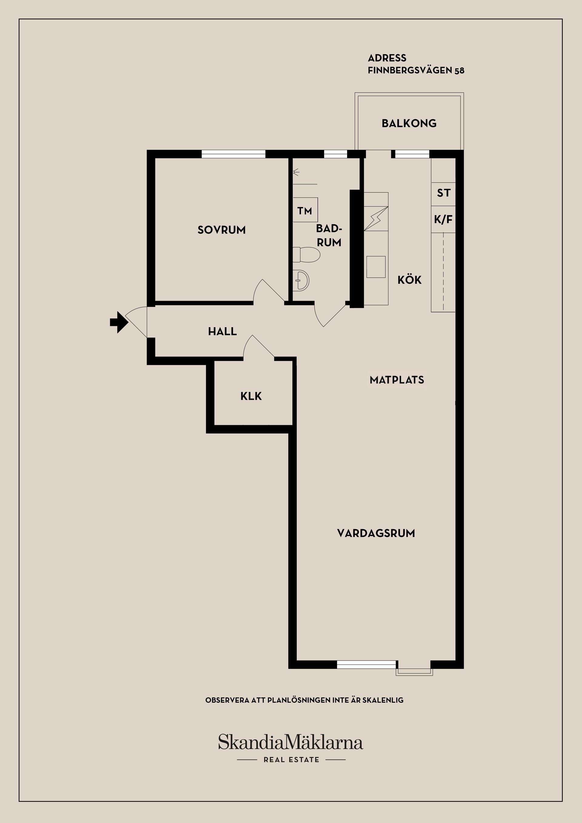 Bostadsrätt, Finnbergsvägen 58, Finnberget, Nacka