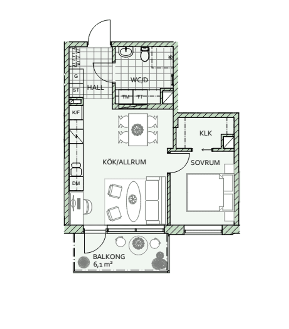 Bostadsrätt, Södra Kyrkogatan 27A, Centrum, Borås