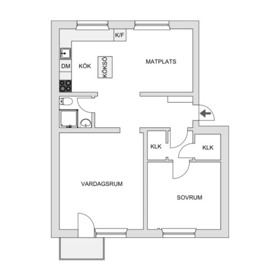 Bostadsrätt, Drottninggatan 20B, Centrala Boden, Boden