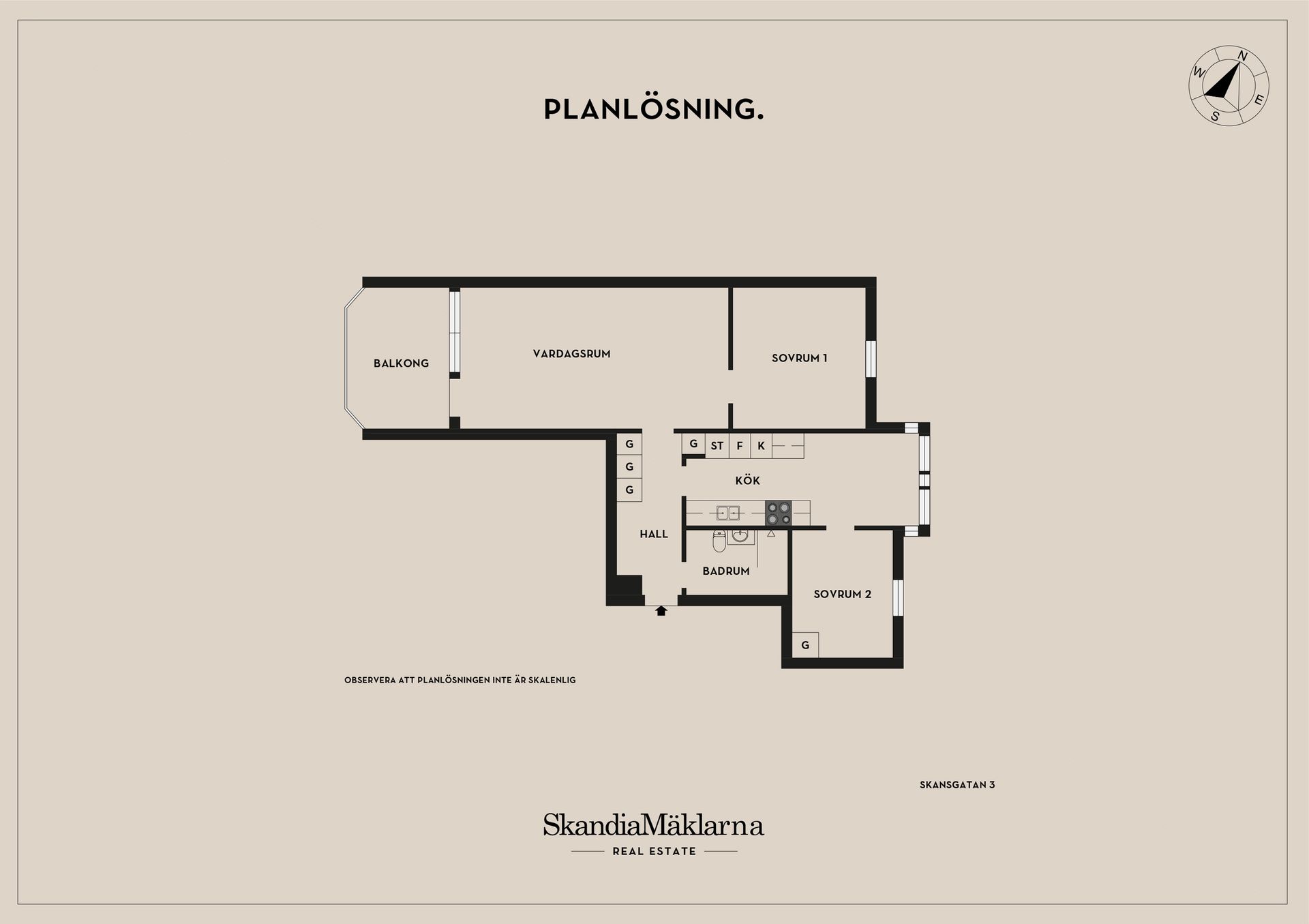 Bostadsrätt, Skansgatan 3, Malmö